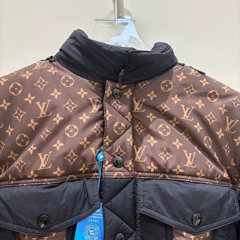 Louis Vuitton Louis Vuitton Black-brown presbyopic down jacket Size XS / US 0-2 / IT 36-38 - 3 Thumbnail
