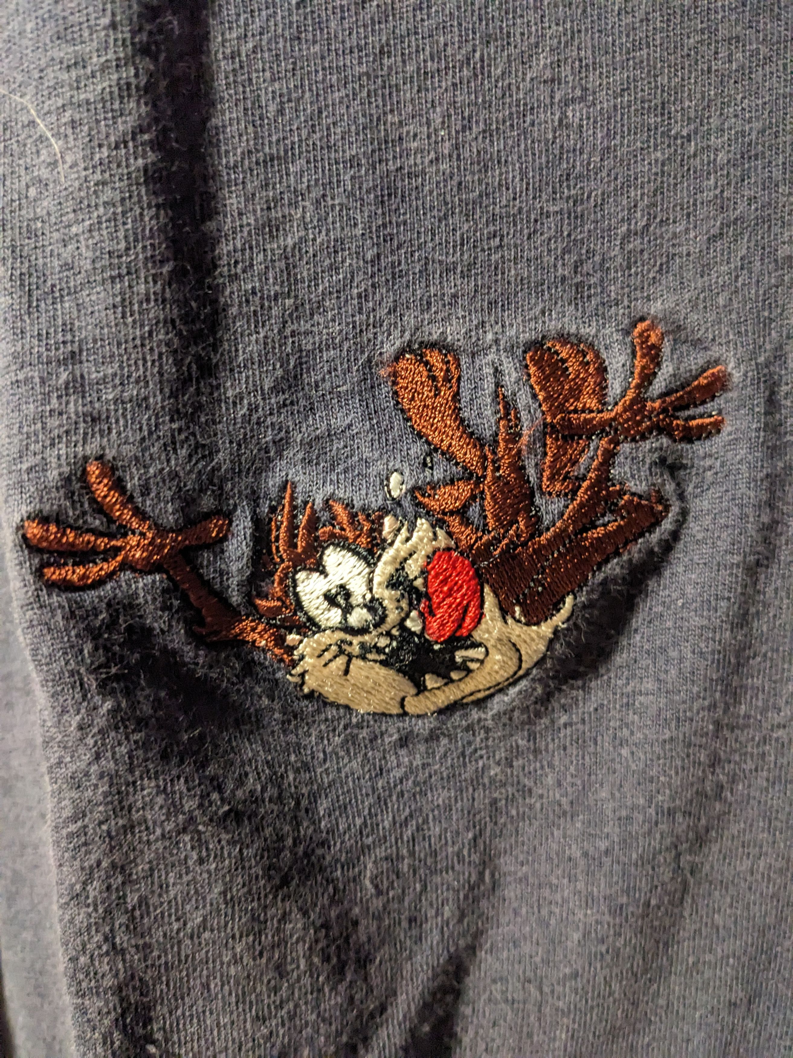 Cartoon Network × Vintage Vintage 90s Looney Tunes Taz Falling Cartoon Long-Sleeve Size US XL / EU 56 / 4 - 3 Thumbnail