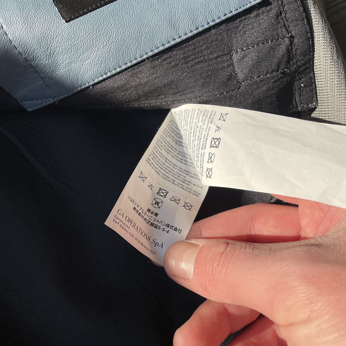 Emporio Armani Emporio Armani Leather + Nylon Bomber Jacket Size US L / EU 52-54 / 3 - 11 Thumbnail