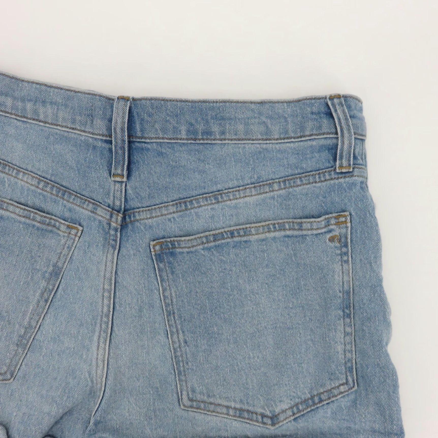Madewell VINTAGE Madewell The Perfect Jean Short Women 30 Denim Blue 5-Pocket Pockets Distressed Raw Hem Casual Summer Spring Size 30" / US 8 / IT 44 - 5 Thumbnail