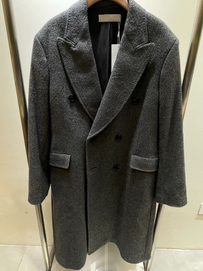 Our Legacy Our Legacy size44 Gray double-breasted overcoat Size US S / EU 44-46 / 1 - 1 Thumbnail