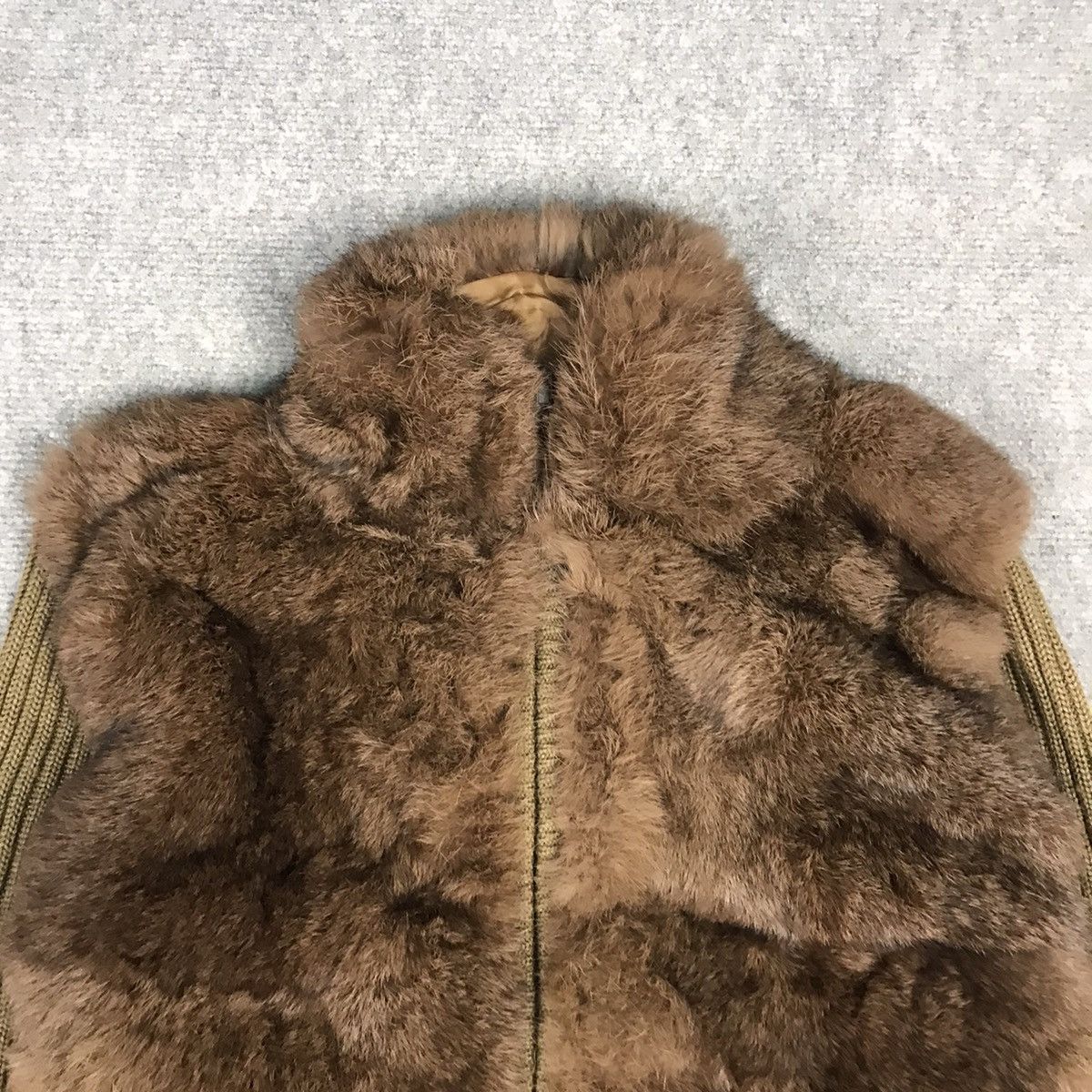 Designer × Japanese Brand Fur Winter cropped design knitwear long sleeve jacket Size US XS / EU 42 / 0 - 8 Thumbnail