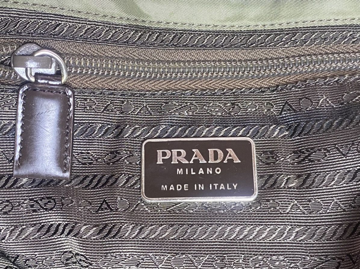 Prada Prada Tessuto Olive Green Nylon Backpack Size ONE SIZE - 4 Thumbnail