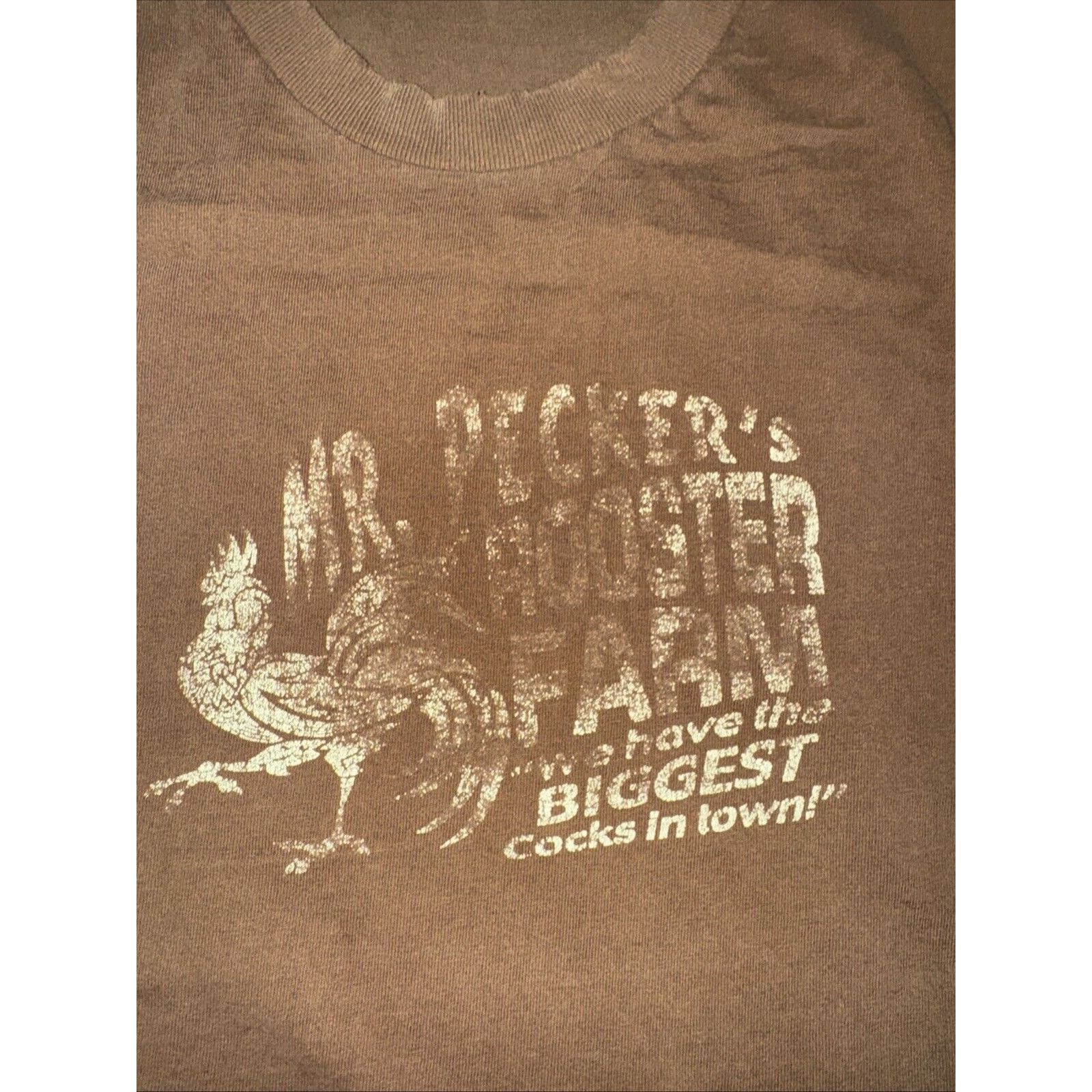 Anchor Blue × Vintage Anchor Blue Graphic T-Shirt Distressed Brown XL 21x28 Size US XL / EU 56 / 4 - 2 Thumbnail