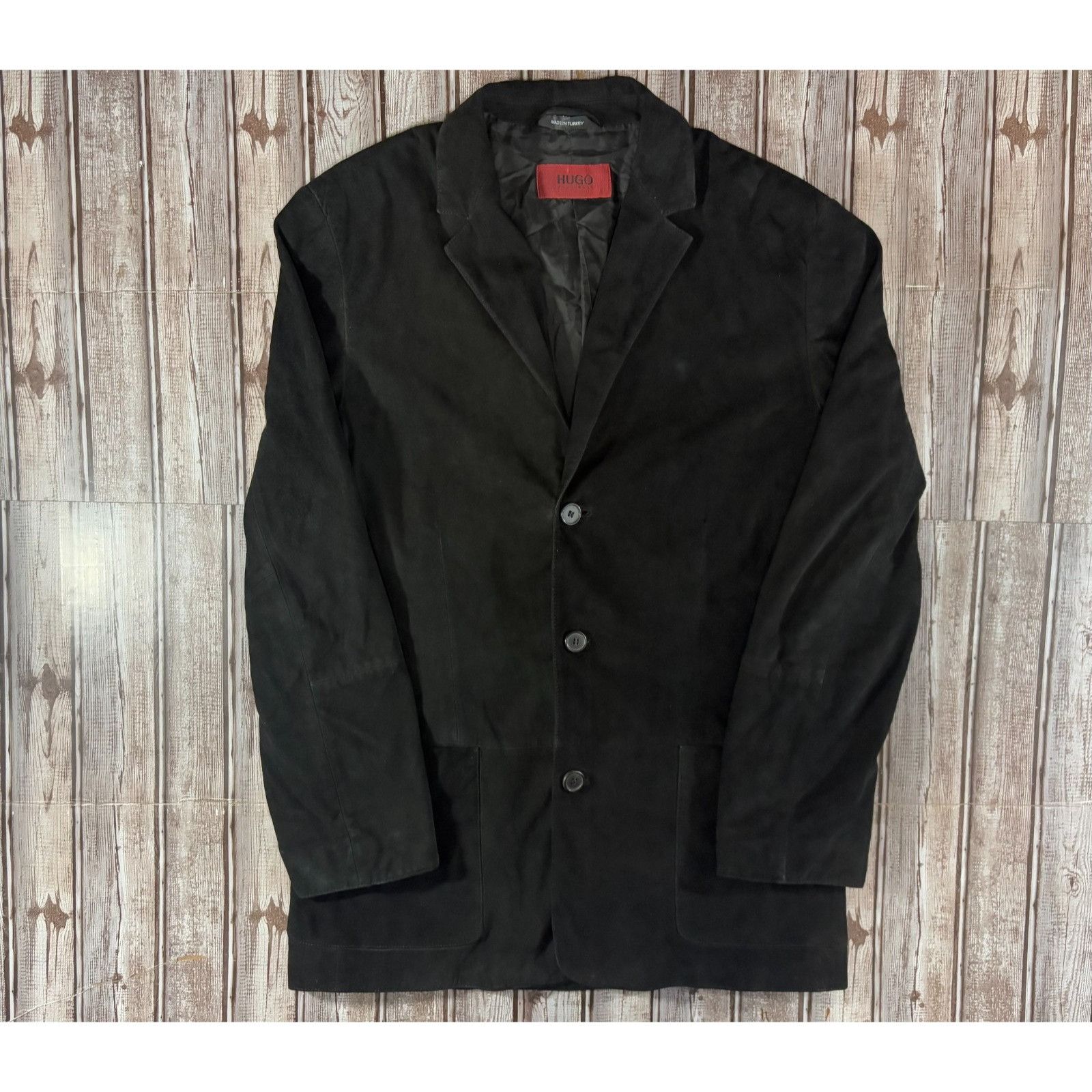 Hugo Boss Hugo Boss Louis 100% Ziegenleder / Goat Skin chore blazer ja Size 40R - 1 Thumbnail