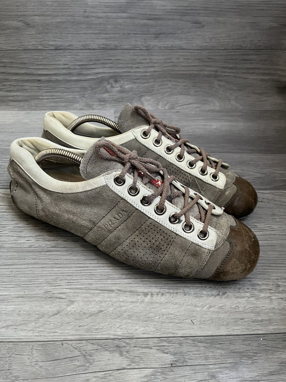 Prada Prada montecarlo suede low top sneakers uk 7.5 Size US 8.5 / EU 41-42 - 6 Thumbnail