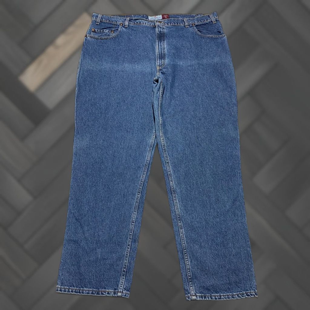 Levi's VINTAGE Levi's Jeans 545 Relaxed Straight 48x32 Blue 5-Pocket USA Denim 100% Cotton Mens Baggy Brown Tab 90s Size US 32 / EU 48 - 1 Thumbnail