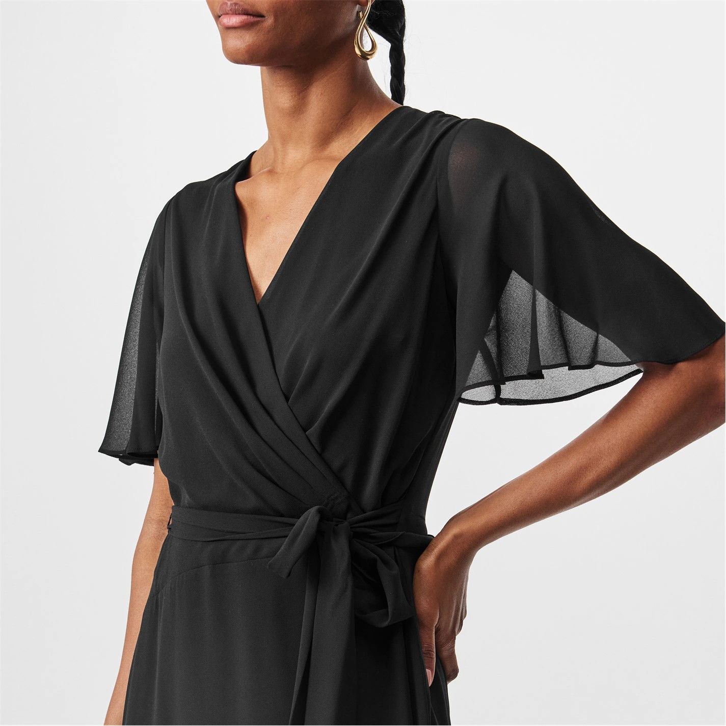 Lauren Ralph Lauren o1g2r1mq0825 Abel Dress in Black Size XL / US 12-14 / IT 48-50 - 5 Thumbnail