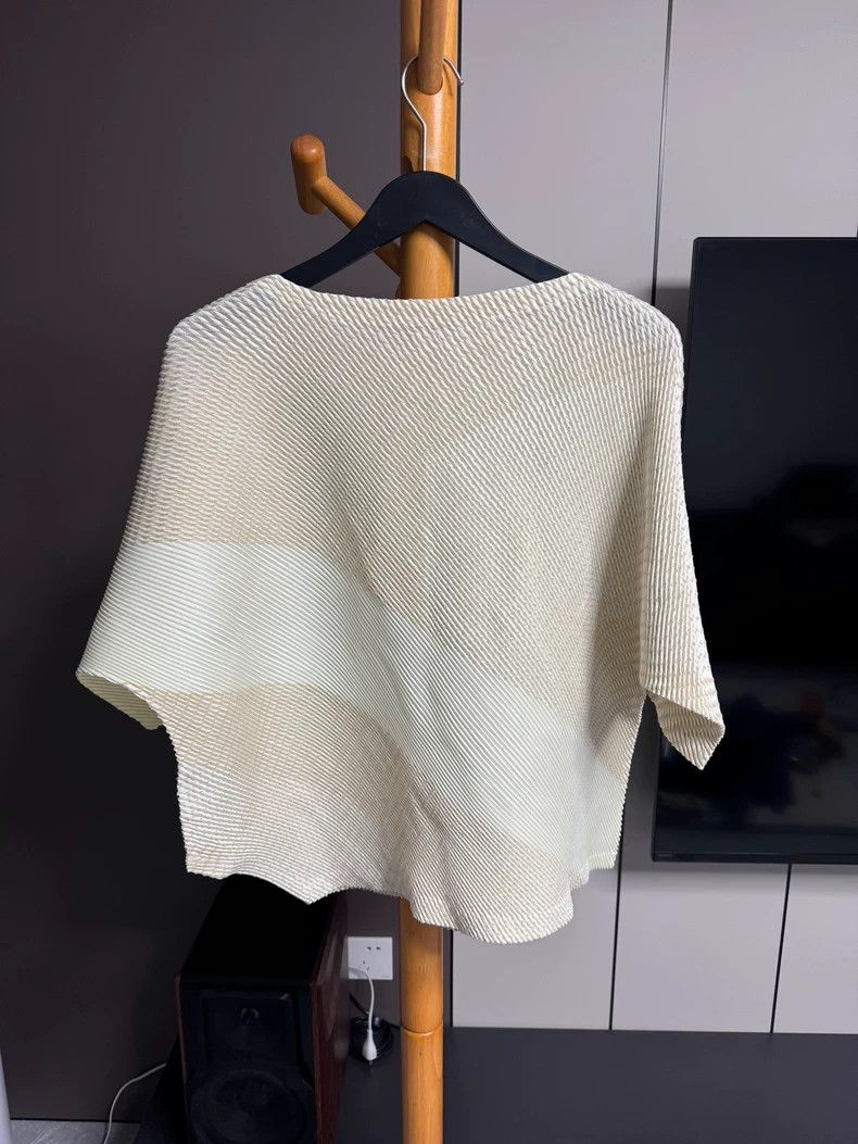 Issey Miyake Issey Miyake size:2 A white mainline twill irregular mid-s Size S / US 4 / IT 40 - 2 Thumbnail