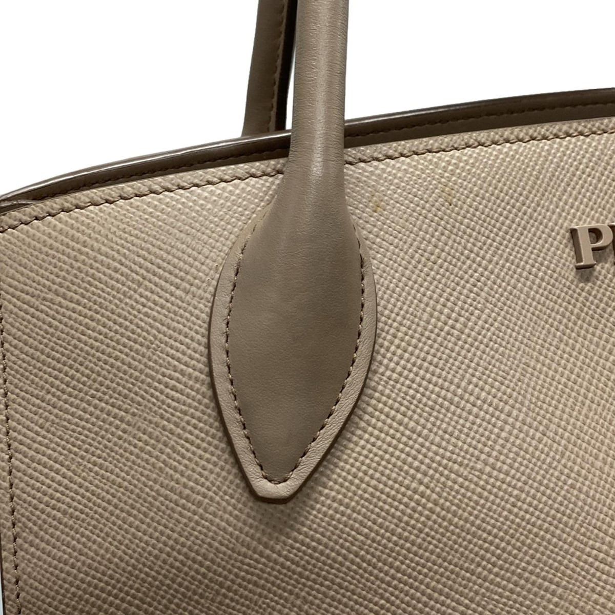 Prada PRADA Monochrome Bag Tote Bag 1BA155 Saffiano Cuir (Leather) Size ONE SIZE - 15 Thumbnail