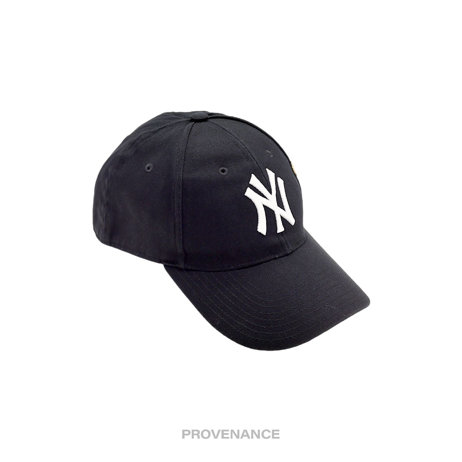 Gucci 🔴 Gucci x NY Yankees Embroidered Hat Cap - Black with Moth Size ONE SIZE - 3 Thumbnail