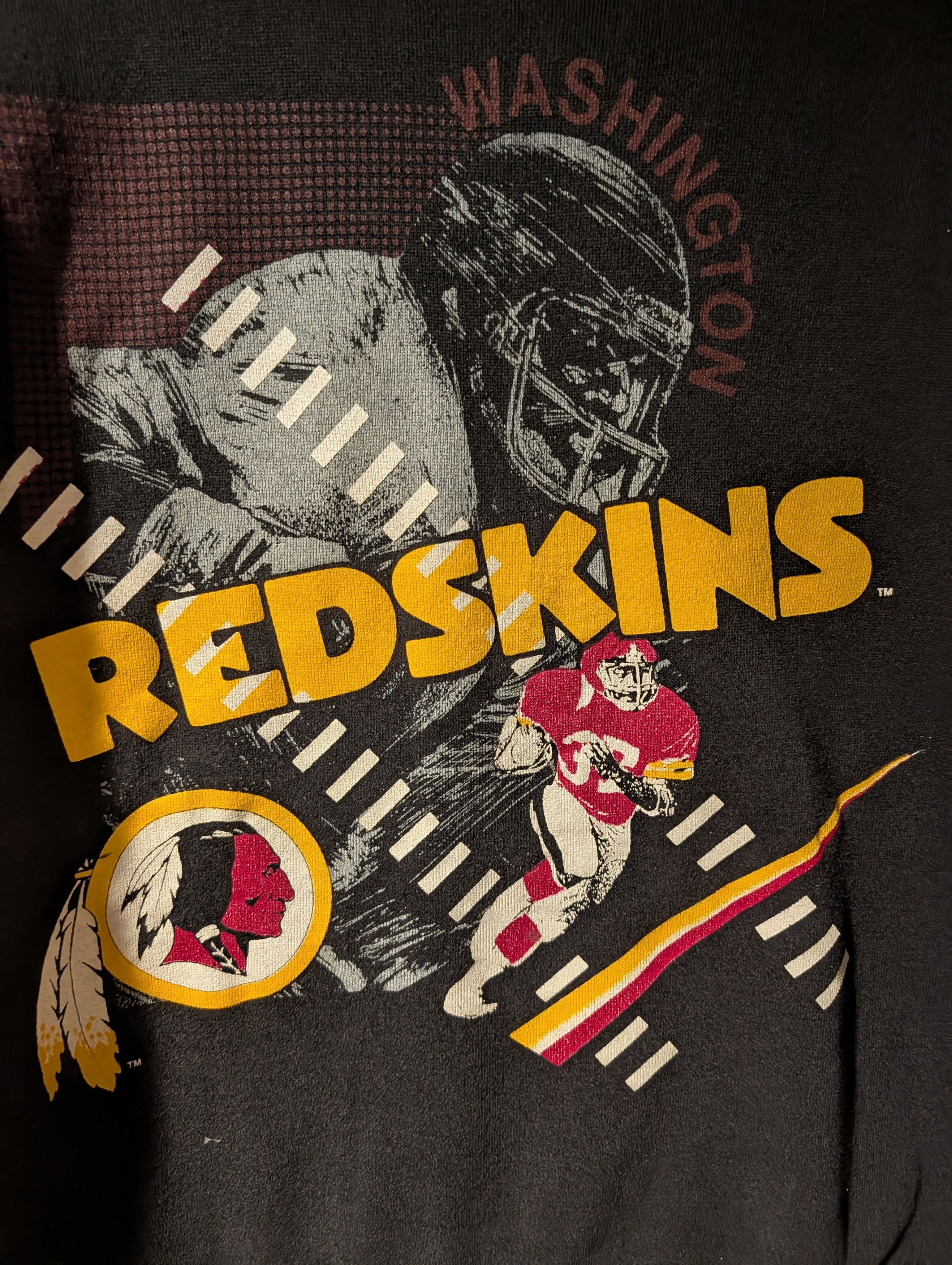 NFL Vintage 90s Trench Washington Redskins NFL Sweatshirt Men's Size US L / EU 52-54 / 3 - 2 Thumbnail