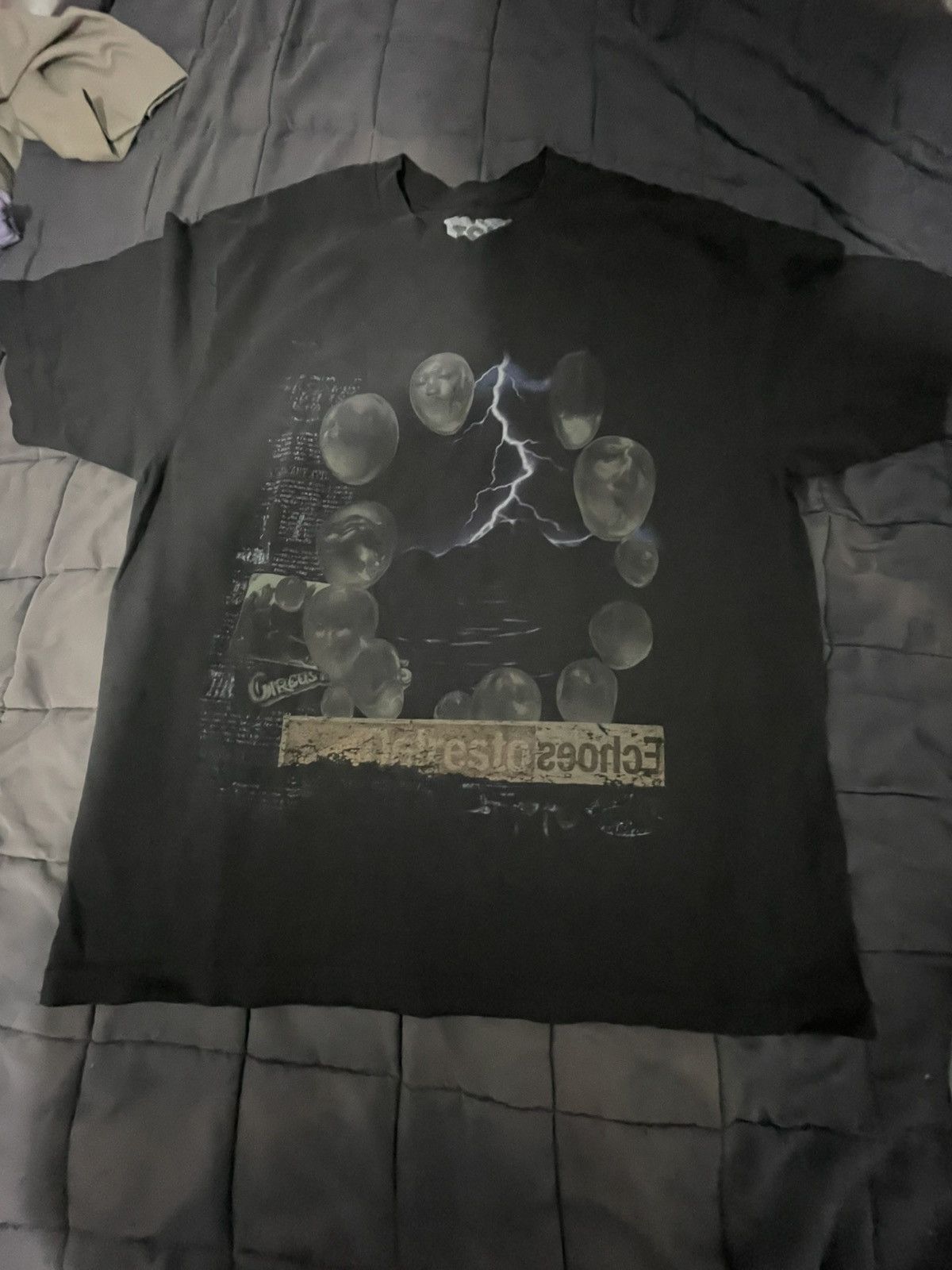 Travis Scott Travis Scott Utopia Tour T-Shirt Circus Maximus Echoes Black Size US XL / EU 56 / 4 - 4 Thumbnail