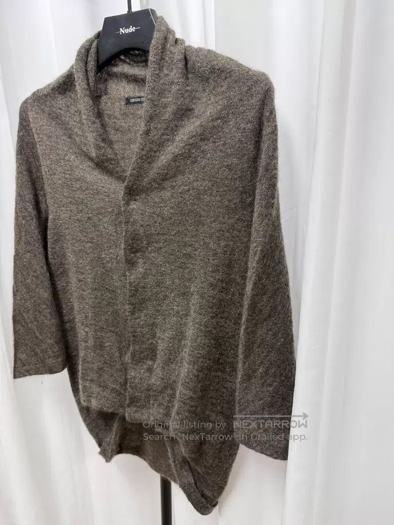 Yohji Yamamoto YOHJI YAMAMOTO Cape Mohair Asymmetrical Cardigan Size US L / EU 52-54 / 3 - 2 Thumbnail