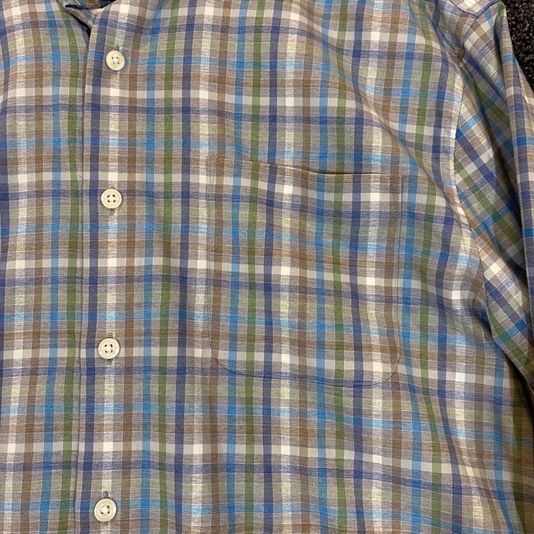 johnnie-O Johnnie-O Shirt Mens Medium Multicolor Plaid Button Up Stretch Prep Performance Size US M / EU 48-50 / 2 - 5 Thumbnail
