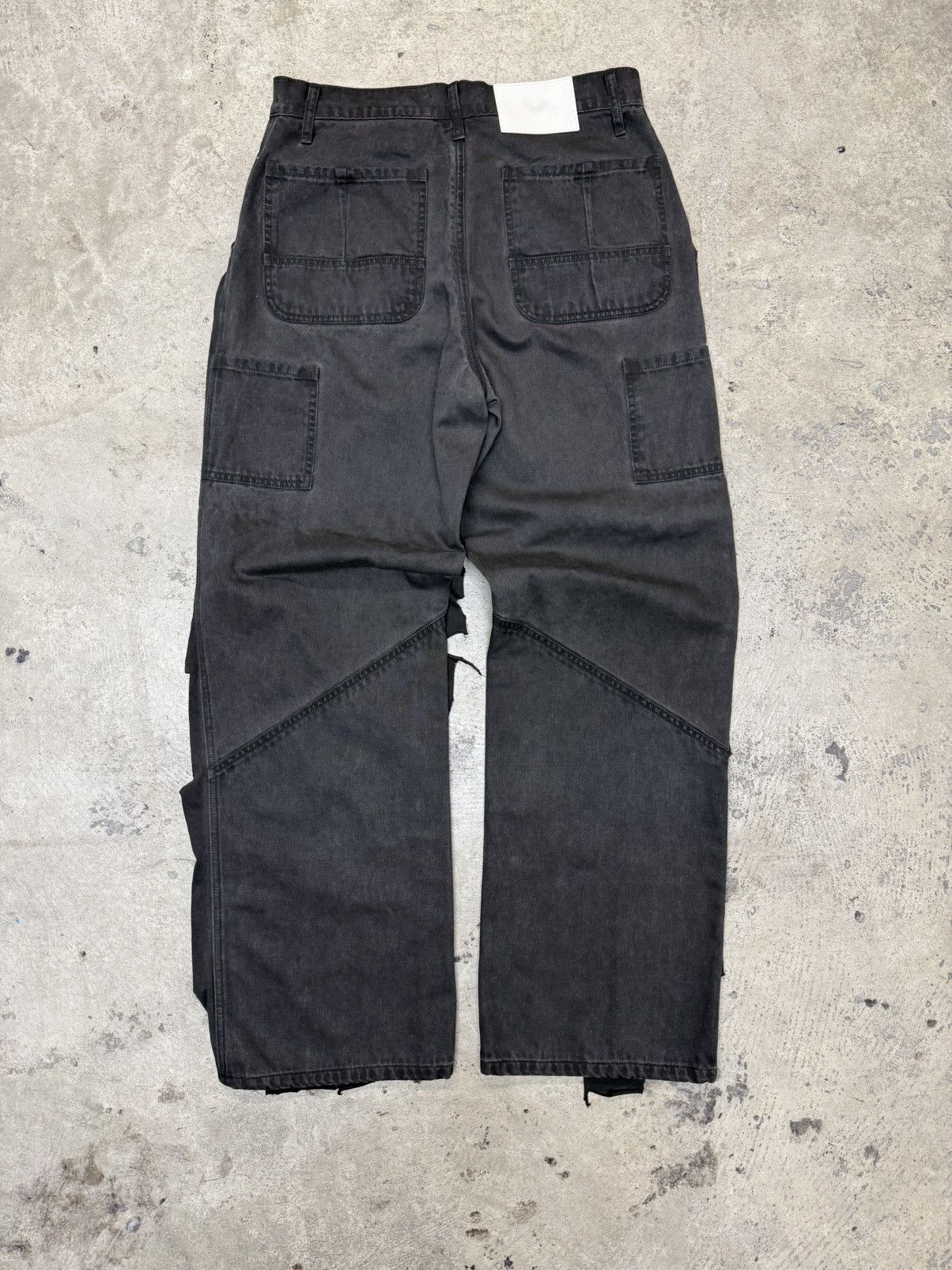 ALEXANDER DIGENOVA Alexander Digenova Dirty Black Cutout Pants Size US 30 / EU 46 - 2 Thumbnail