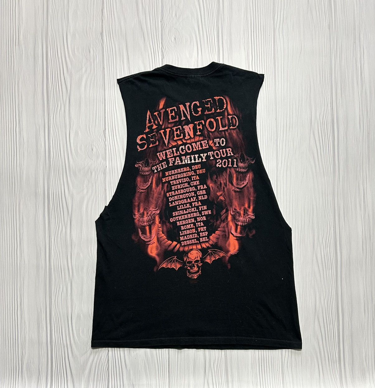 Band Tees Vintage Y2K Avenged Sevenfold Metal Band Thrash Tour Tee Size US M / EU 48-50 / 2 - 2 Thumbnail