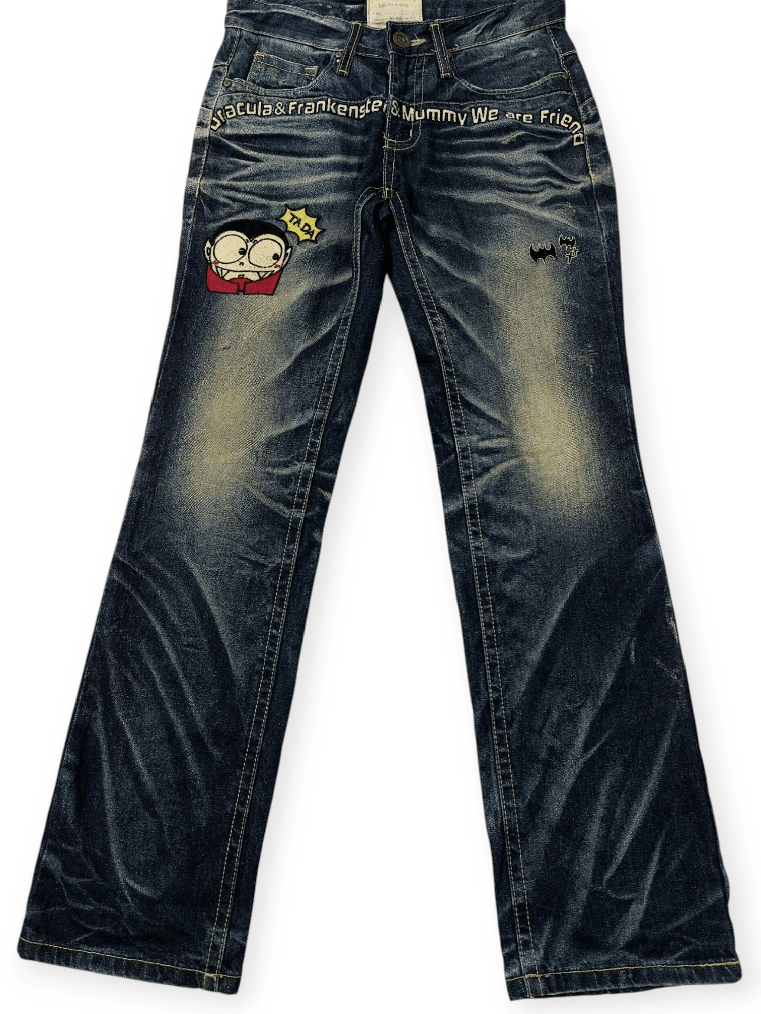 Other Yoshitomo Nara x Lolita Embroided Dracula Frankenstein Size US 30 / EU 46 - 9 Thumbnail