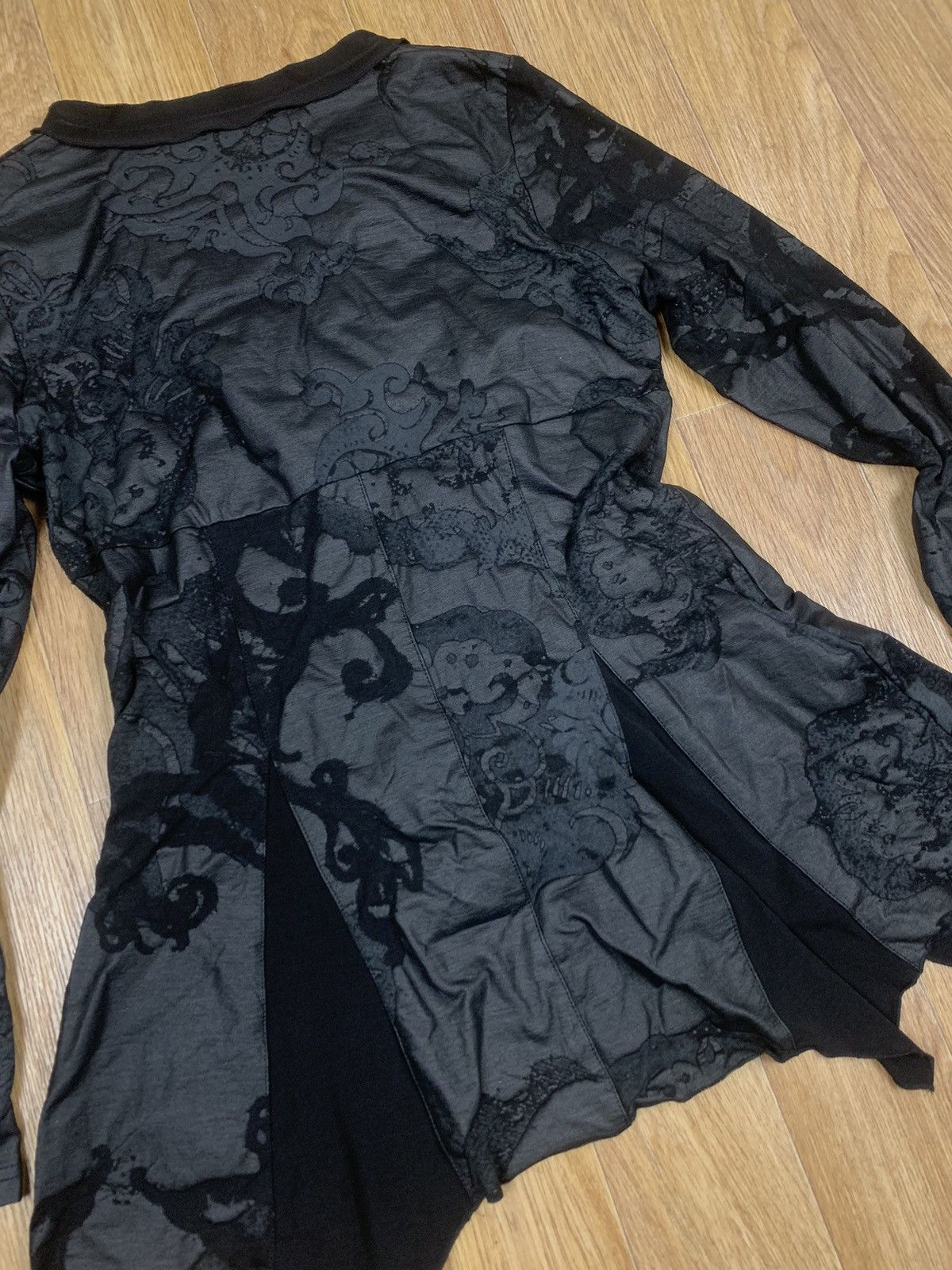 Annette Gortz Avantgarde Vintage Black Zip Blouse Size M / US 6-8 / IT 42-44 - 7 Thumbnail
