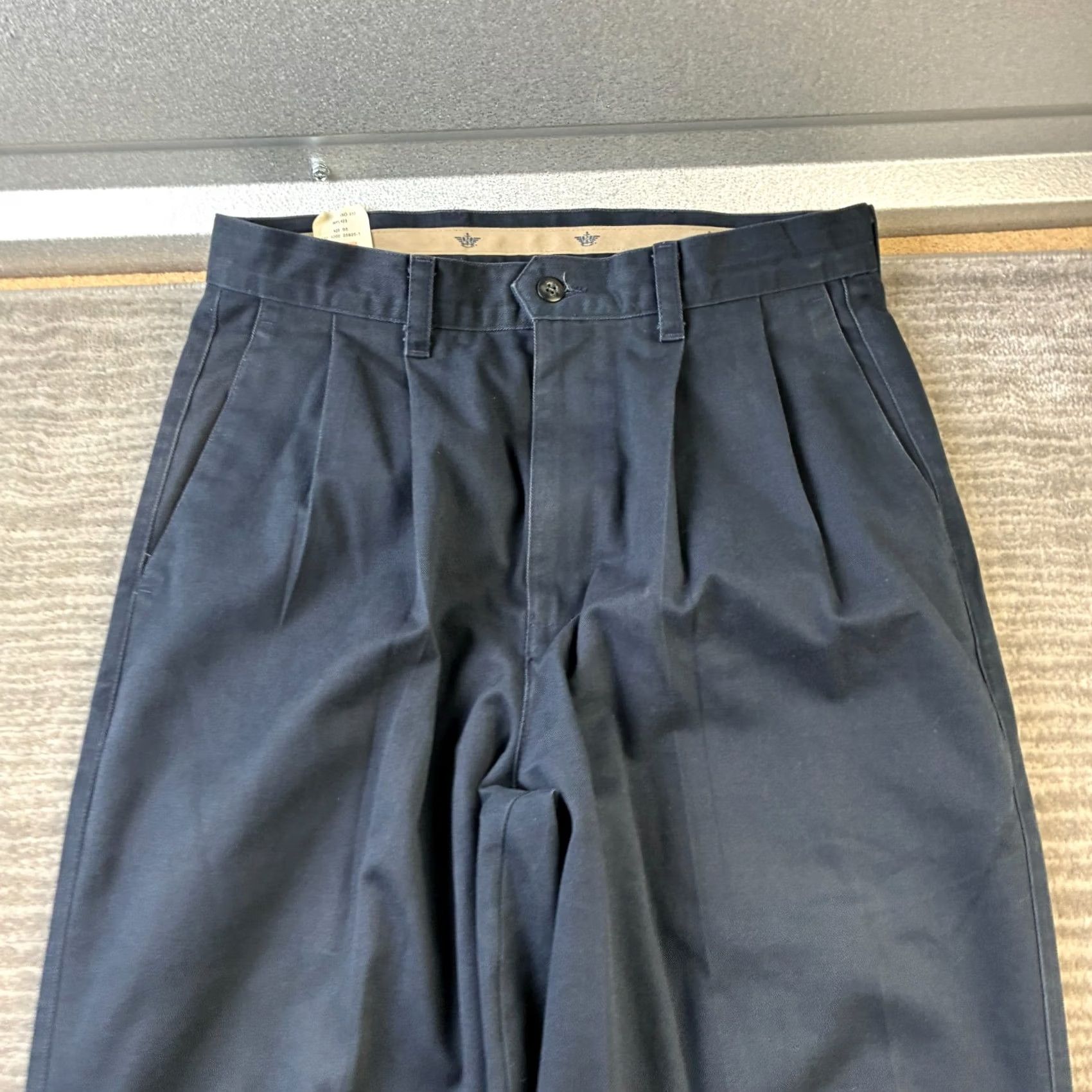 Dockers VINTAGE Dockers Pants Mens 31x34 Blue Trousers Double Pleated 2003 Size US 31 - 3 Thumbnail