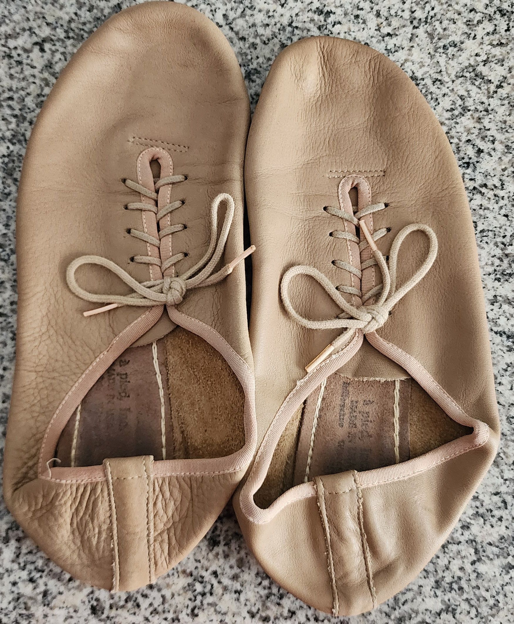 Other A Pied Inc Beige Jazz Dance Shoes Size 7.5 Size US 7.5 / IT 37.5 - 1 Thumbnail