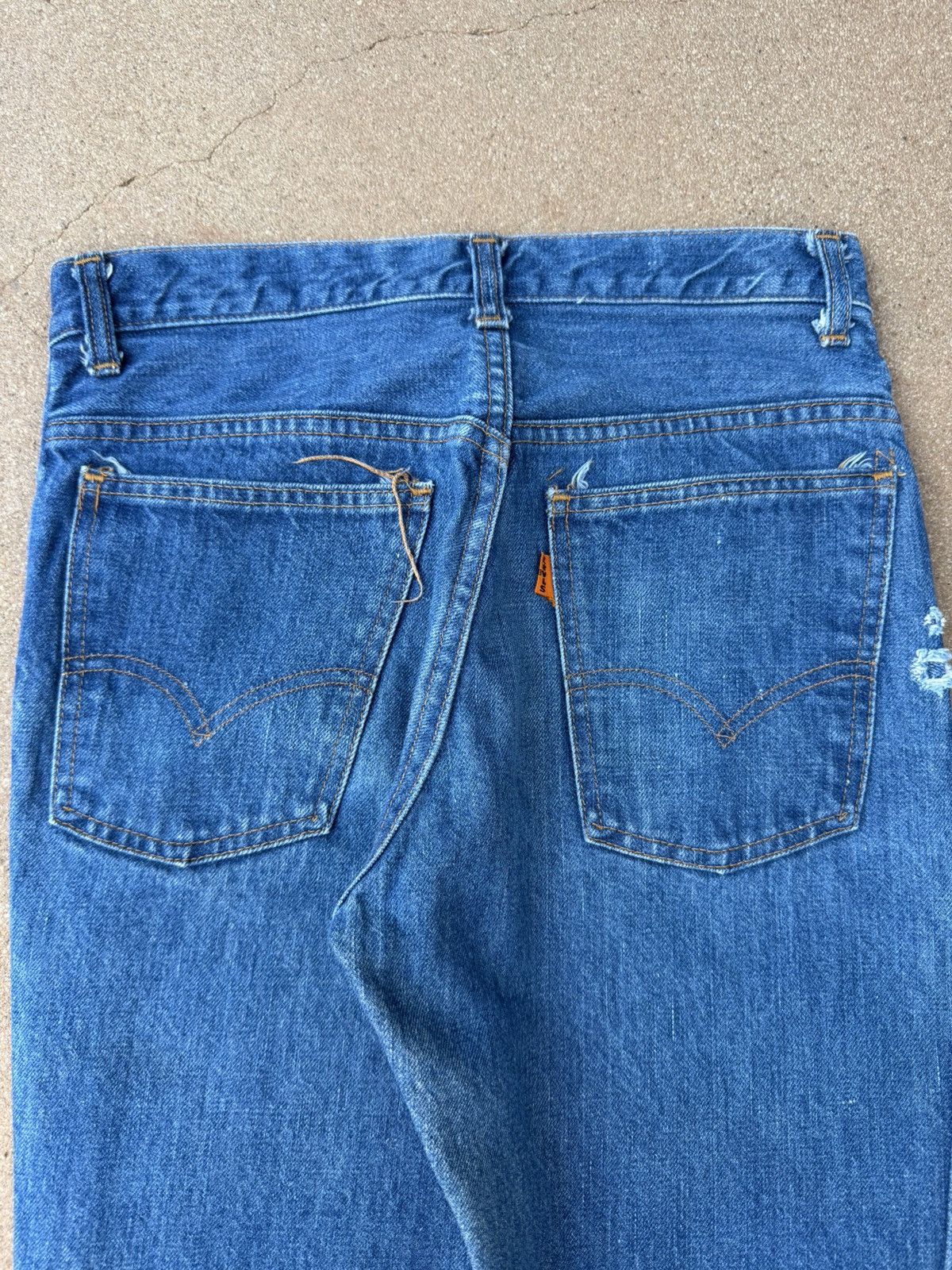 Levi's Vtg 70’s Levi’s 646 Orange Tab Bellbottom Flare Jeans 29x30 Size US 29 - 7 Thumbnail