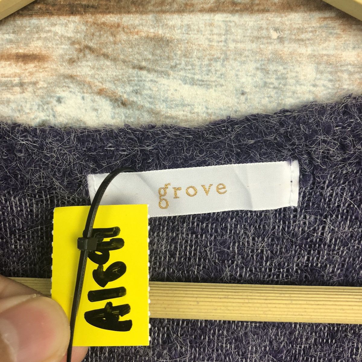 Homespun Knitwear × Japanese Brand Grove Dark Blue mohair shaggy Knitwear #A1891 Size L / US 10 / IT 46 - 9 Thumbnail