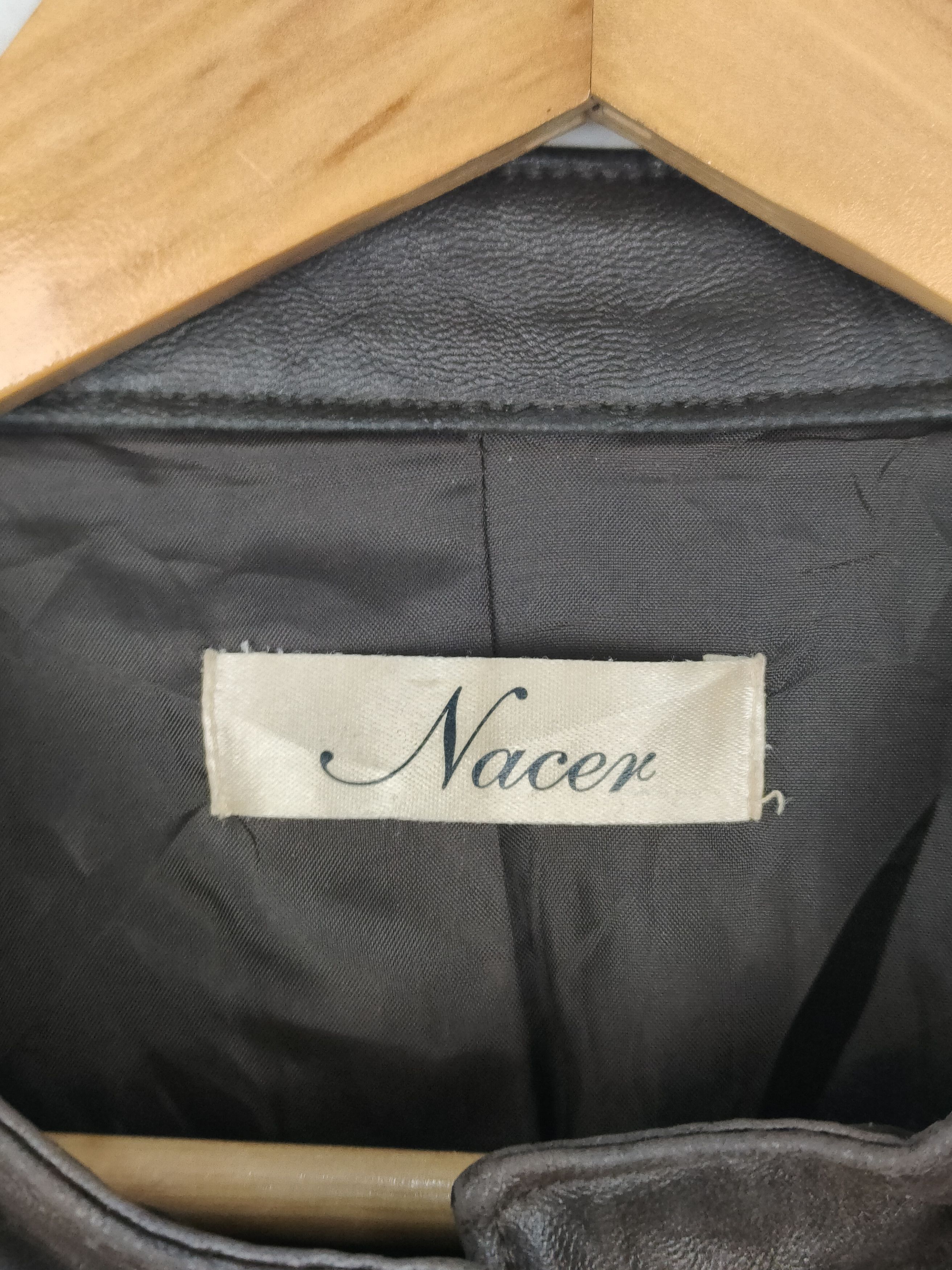 Japanese Brand Nacer Synthetic Leather Rider Jacket Size S / US 4 / IT 40 - 3 Thumbnail