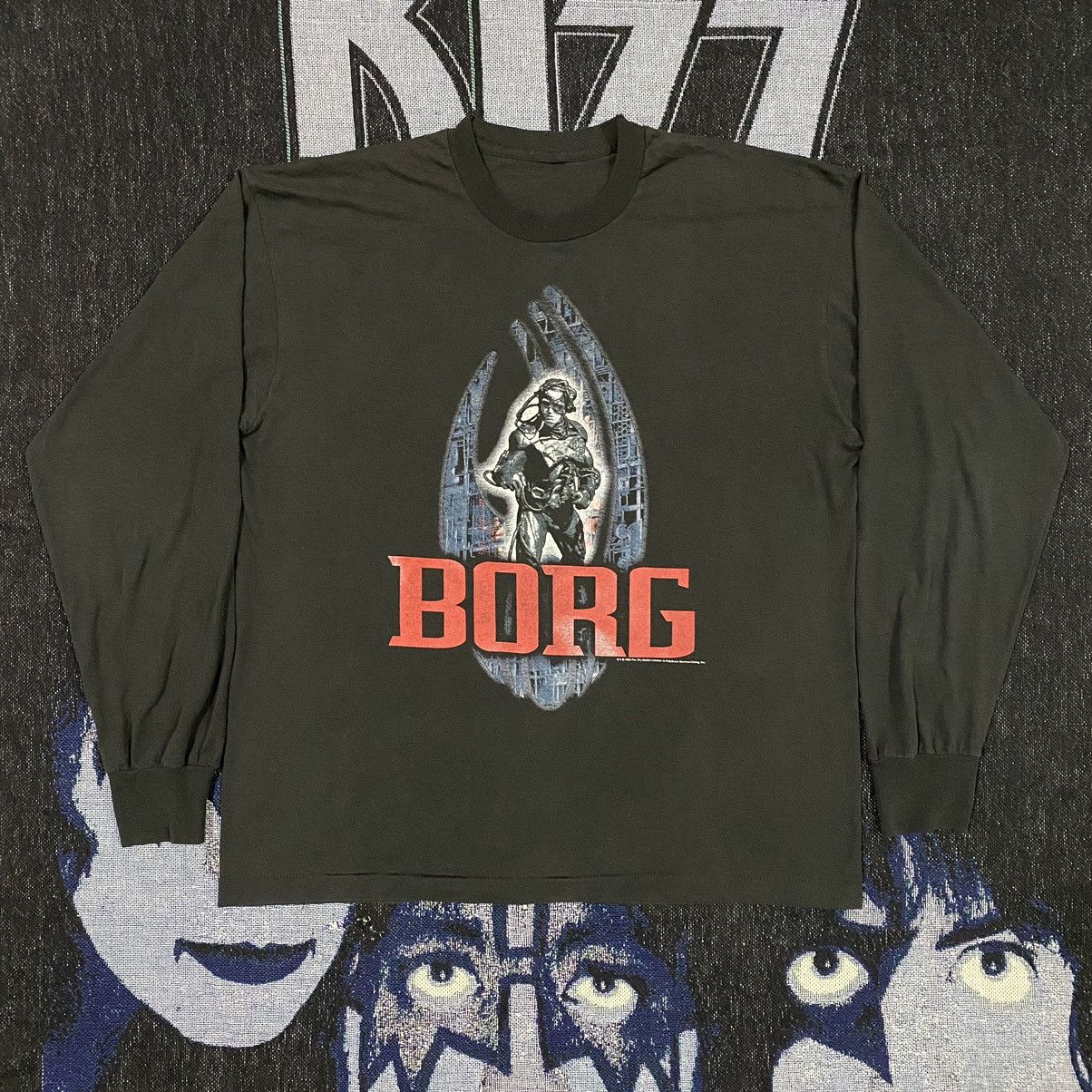 image of Movie x Series Vintage 90's Star Trek Borg T-Shirt in Black, Men's (Size XL)