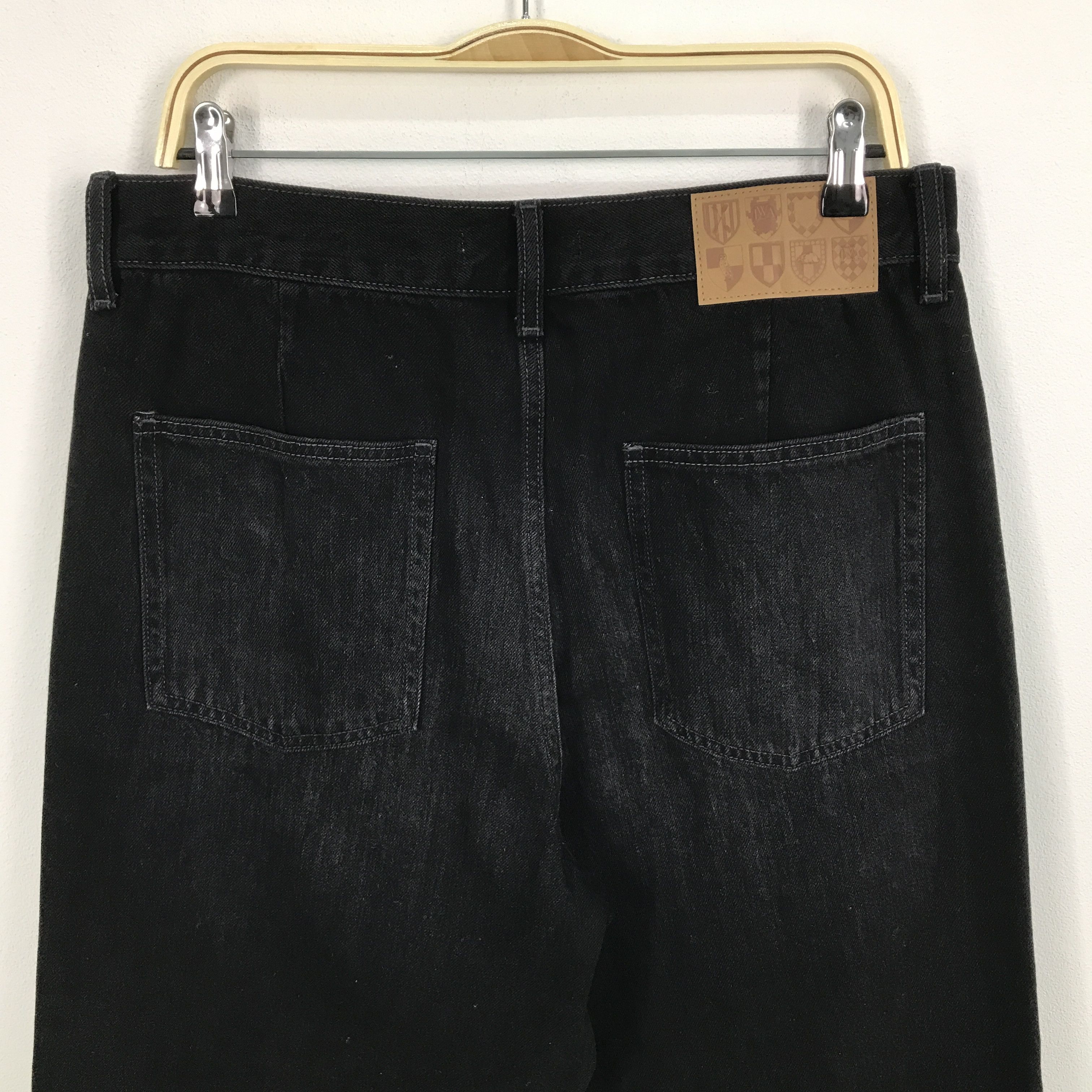 JW Anderson × Japanese Brand × Uniqlo J.W. Anderson x uniqlo baggy Black jean pants Size US 33 - 5 Thumbnail
