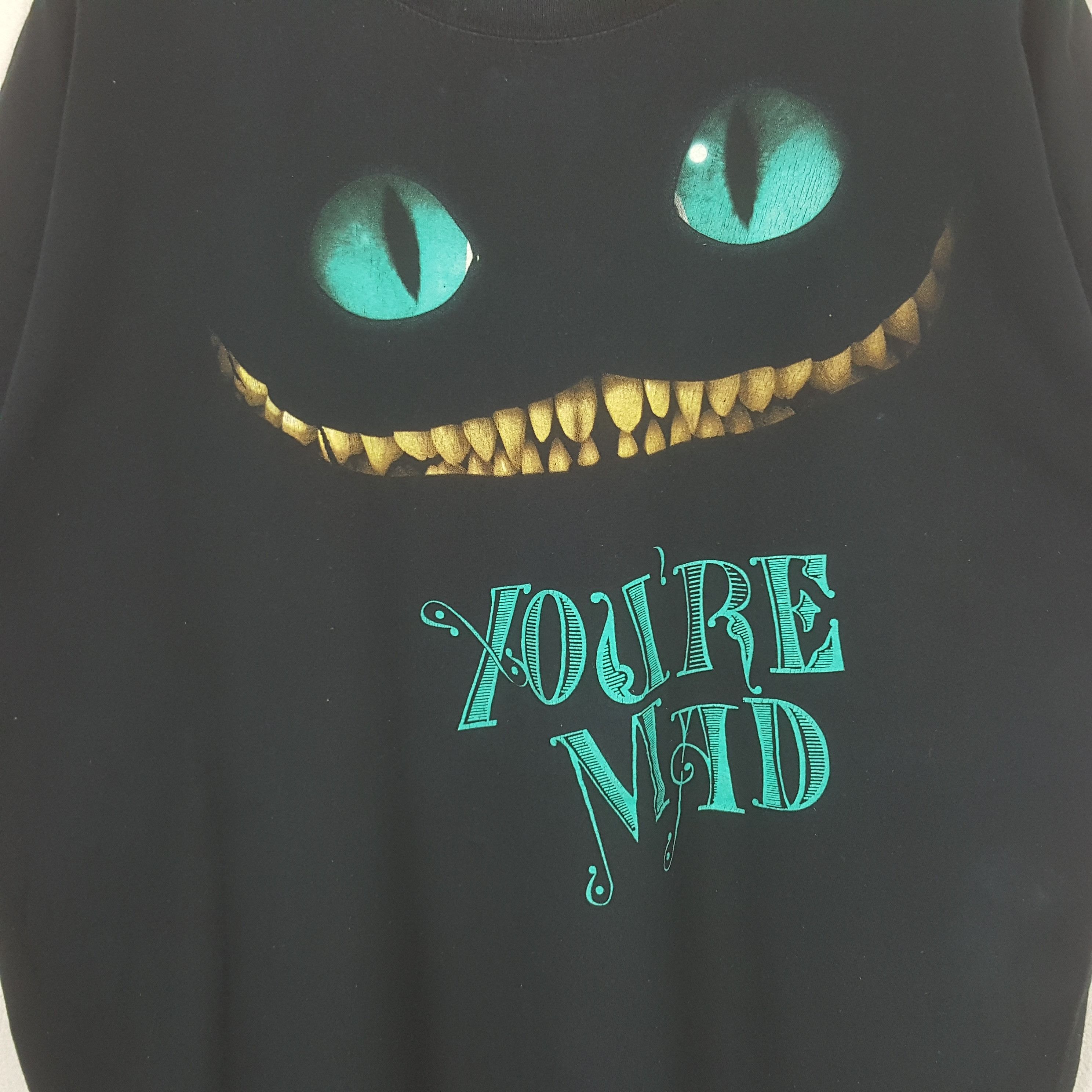 Disney Vintage Alice in Wonderland You're Mid Cartoon Tshirt RR26 Size US XXL / EU 58 / 5 - 2 Thumbnail