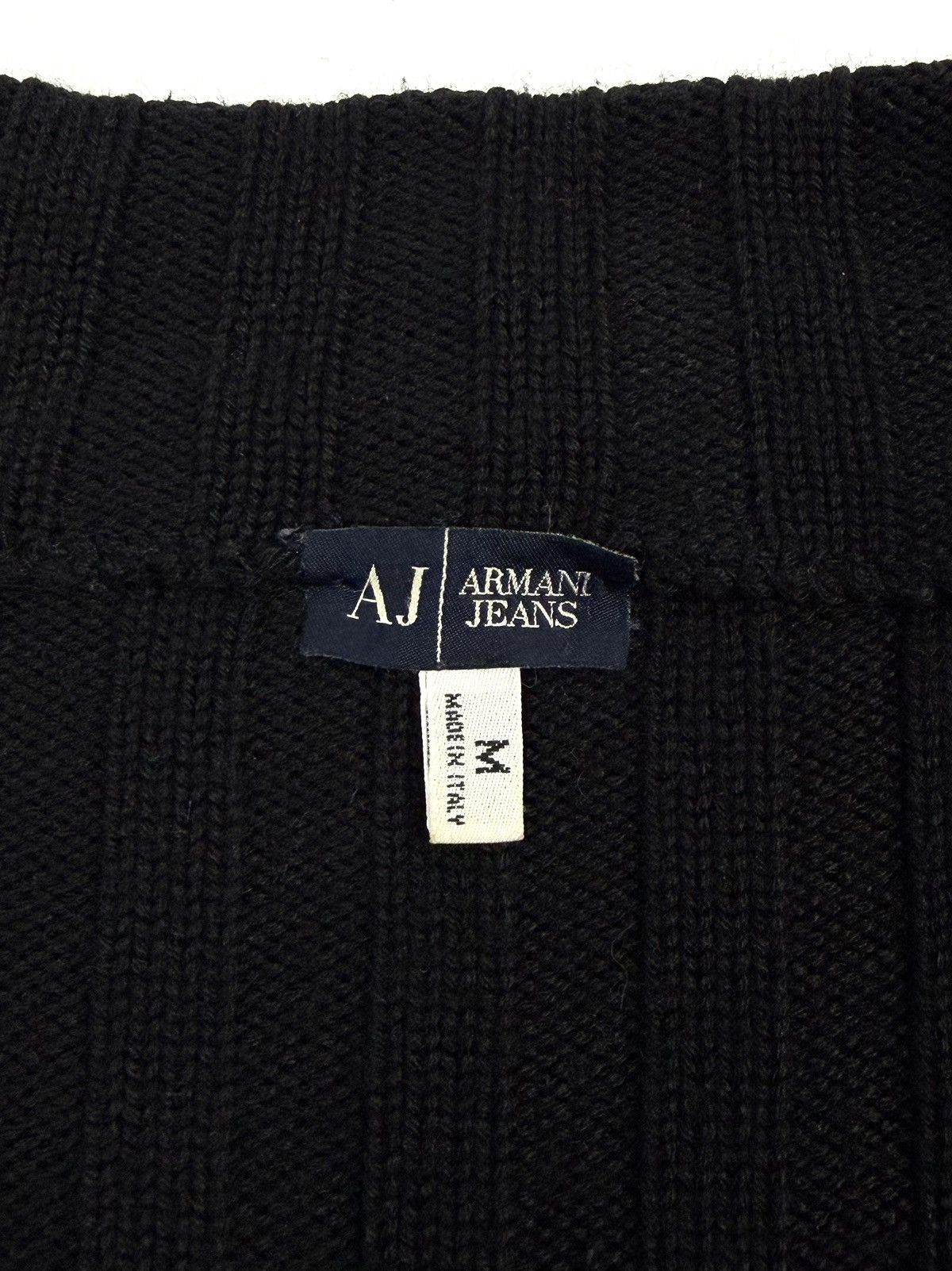 Armani Armani Jeans Y2K Full Zip Wool Blend Knit SweaterAvant Garde Size US M / EU 48-50 / 2 - 14 Thumbnail