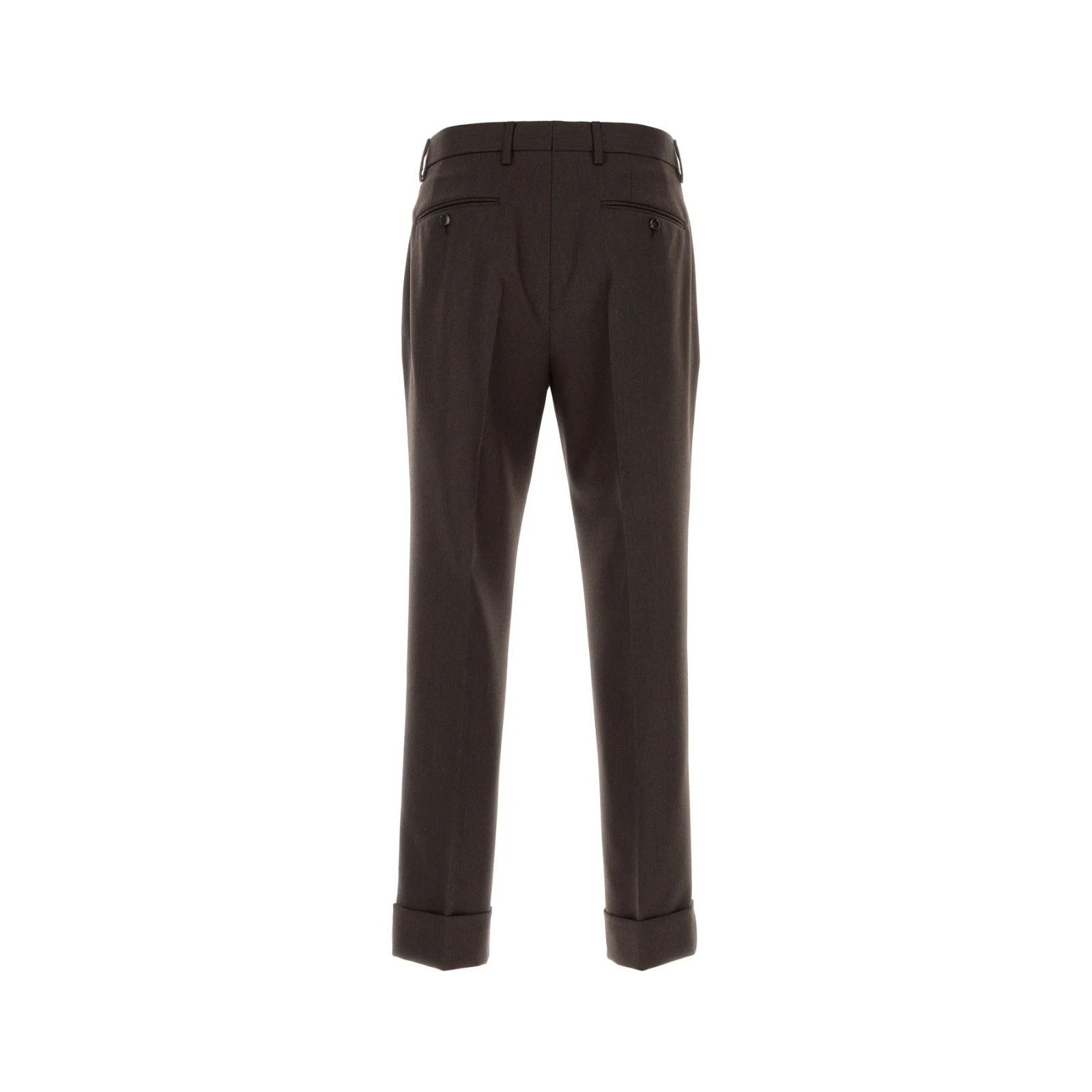 Burberry BURBERRY Dark Brown Wool Pants New & Authentic (Men's size:U Size US 34 / EU 50 - 2 Thumbnail