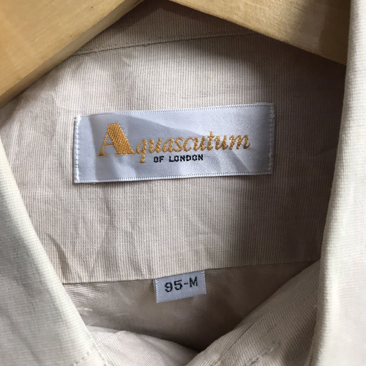 Aquascutum × Designer Vintage Aquascutum Of London Solid ButtoShirt Made In Japan Size US L / EU 52-54 / 3 - 5 Thumbnail