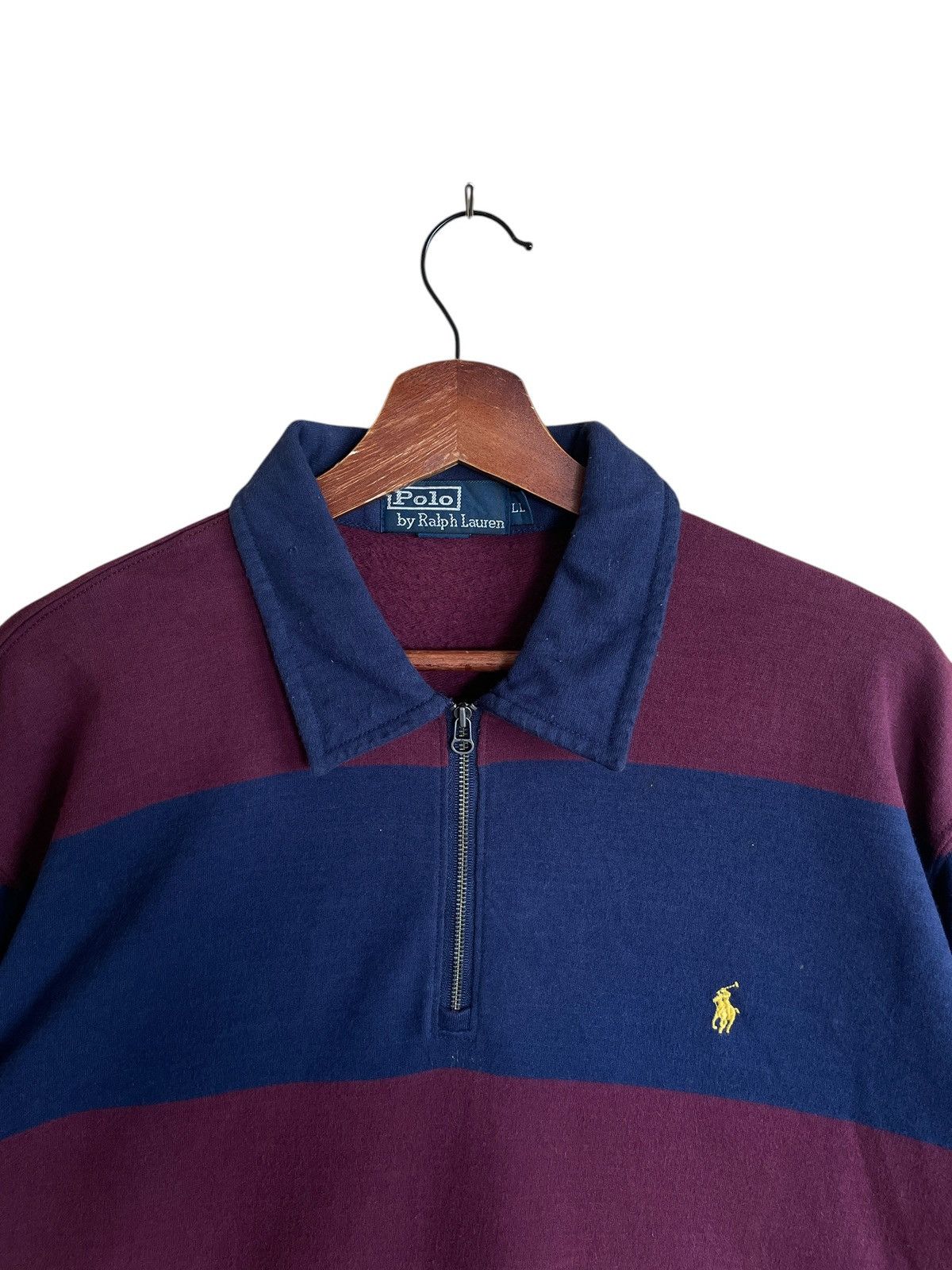 Polo Ralph Lauren Rare Vintage Polo Ralph Lauren Half Zipper Sweatshirt 1990s Size US L / EU 52-54 / 3 - 4 Thumbnail