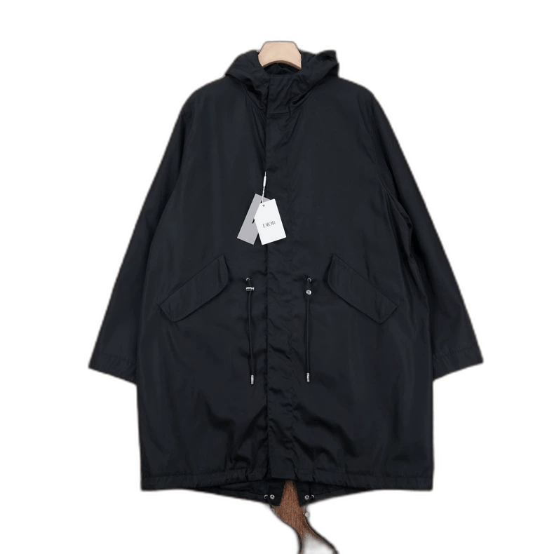 Dior DIOR Embroidered Logo Nylon Parka Coat Size XL / US 12-14 / IT 48-50 - 1 Thumbnail
