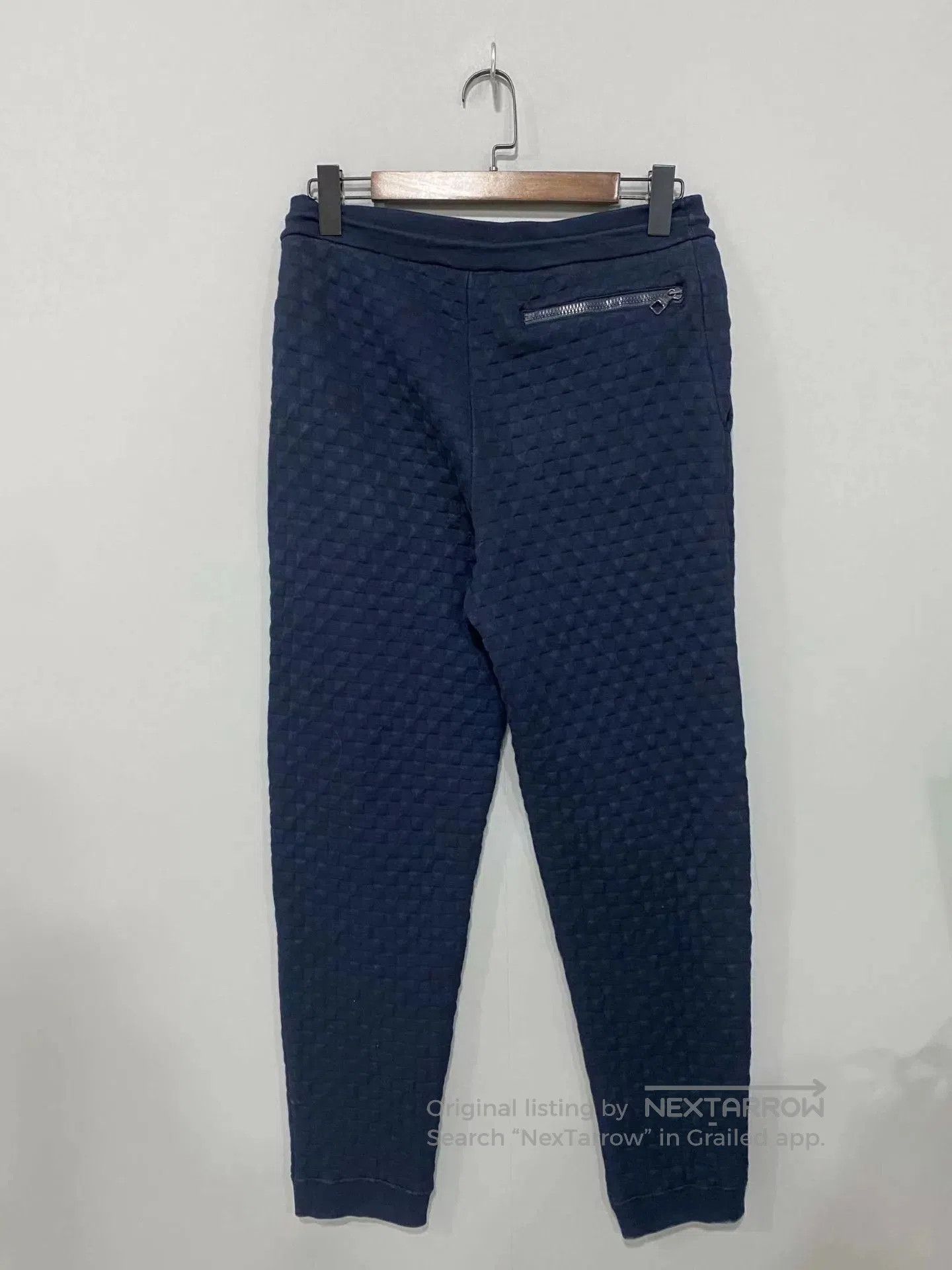 Louis Vuitton Blue Textured Drawstring Sweatpants. Size US 32 / EU 48 - 3 Thumbnail