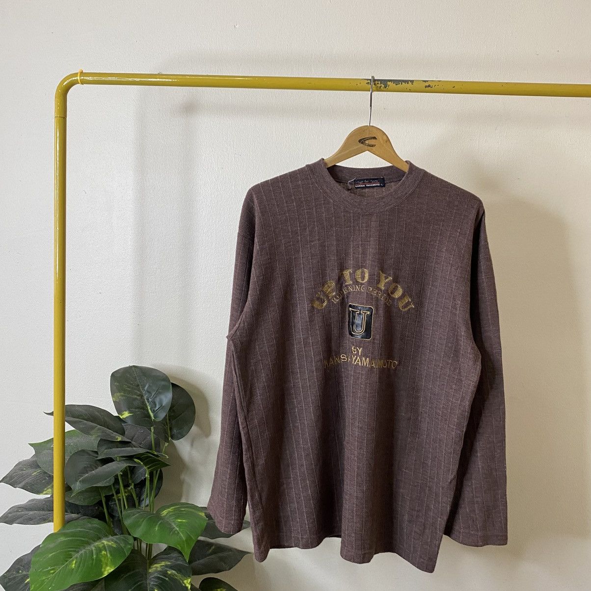 Kansai Yamamoto Vintage 90s Up To You By Kansai Yamamoto Big Logo LS Tee Size US XL / EU 56 / 4 - 1 Thumbnail