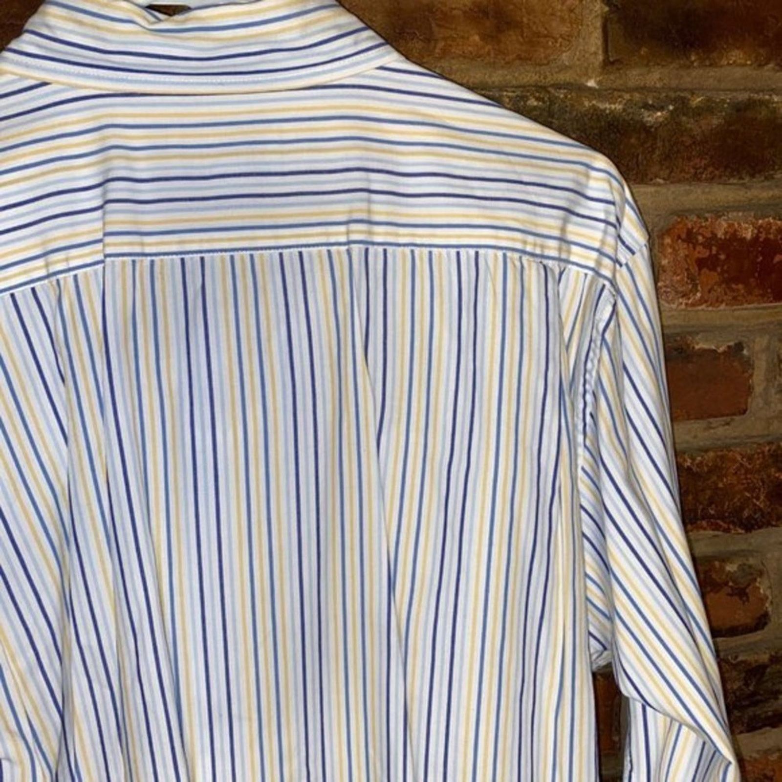 Sonoma Sonoma White Striped Long Sleeve Button Down Shirt Large Size US L / EU 52-54 / 3 - 8 Thumbnail