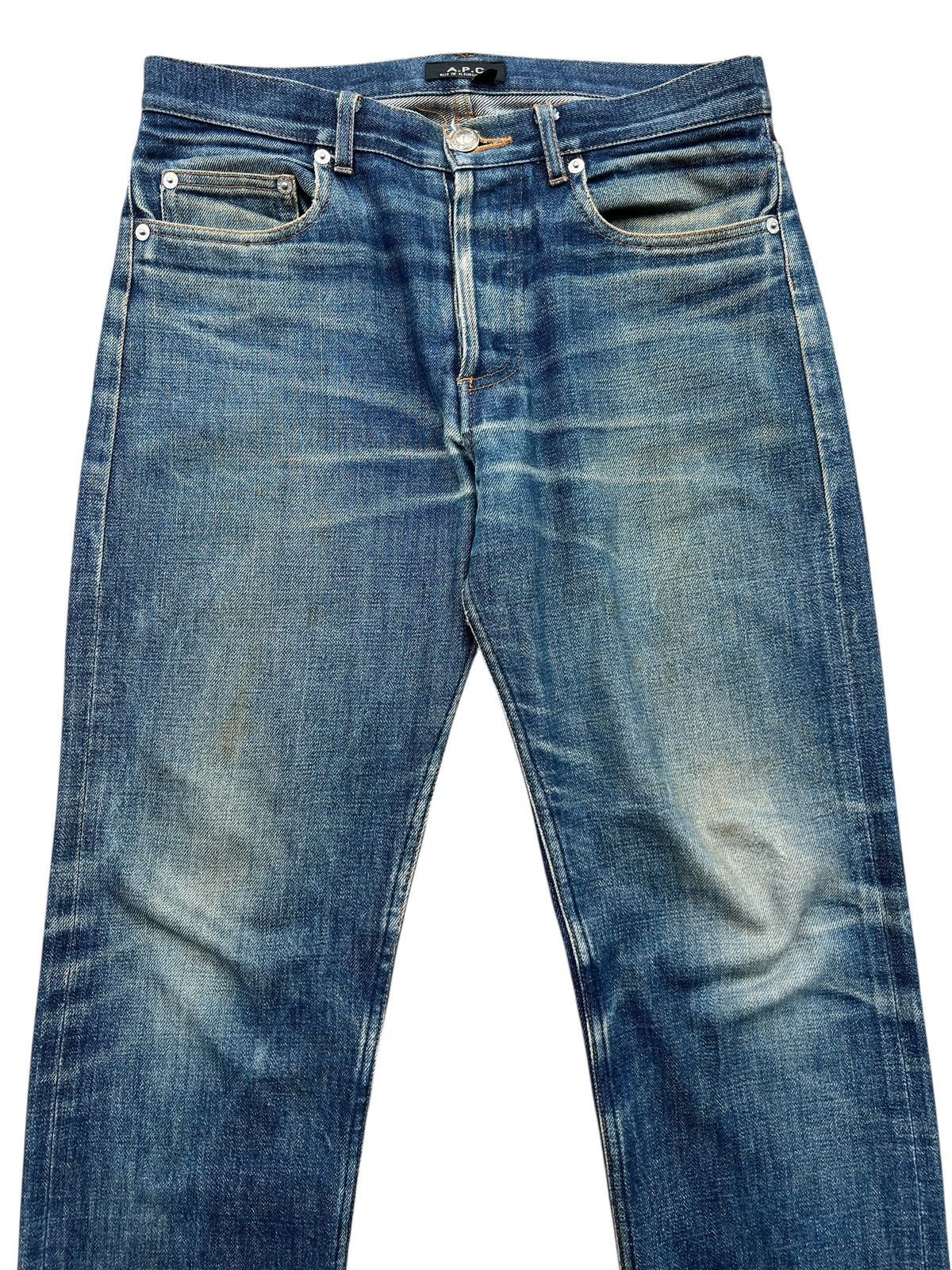 A.P.C. Vintage APC Selvedge Distressed Denim Jeans 31x33.5 Size US 31 - 4 Thumbnail