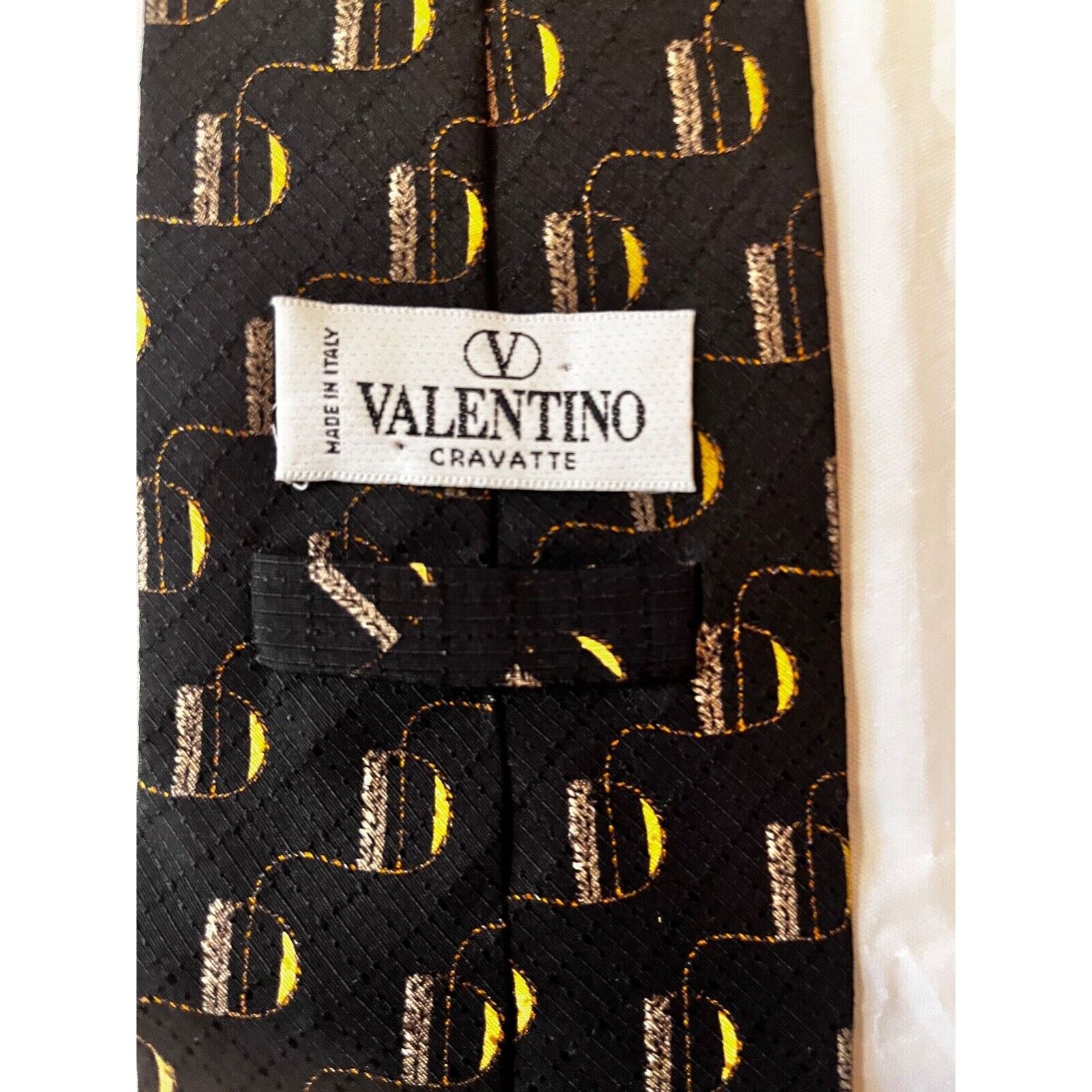 Valentino Valentino Cravatte Silk Tie ~ Black ~ Necktie~ Size ONE SIZE - 4 Thumbnail