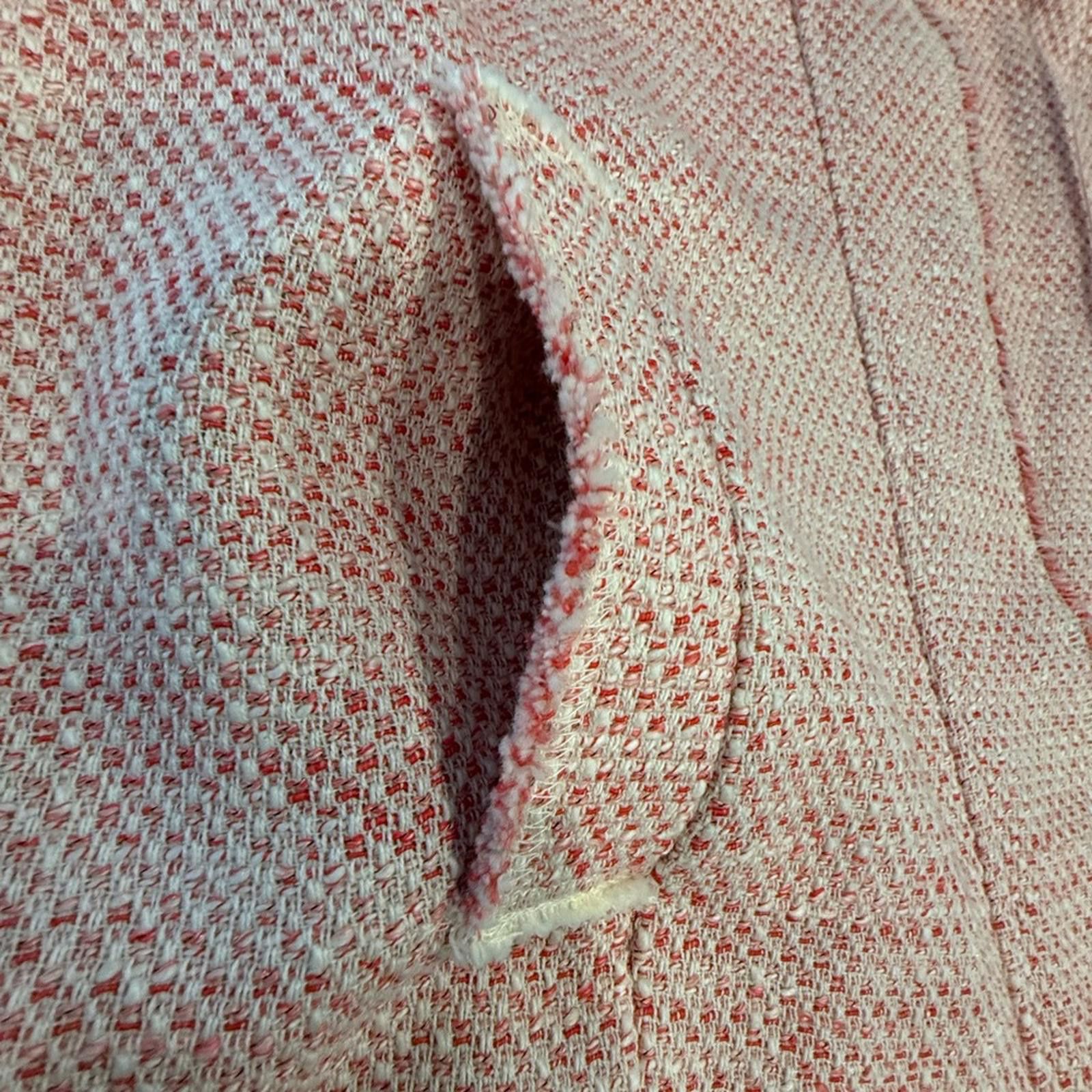 Other J. Jill pink & white tweed blazer jacket SZ M Size M / US 6-8 / IT 42-44 - 6 Thumbnail