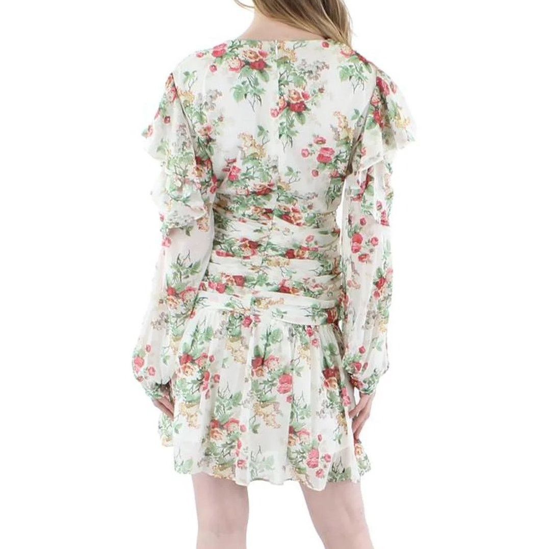 Other BEULAH Women’s Floral Print Chiffon Shift Dress Size L | NWT Size L / US 10 / IT 46 - 2 Thumbnail