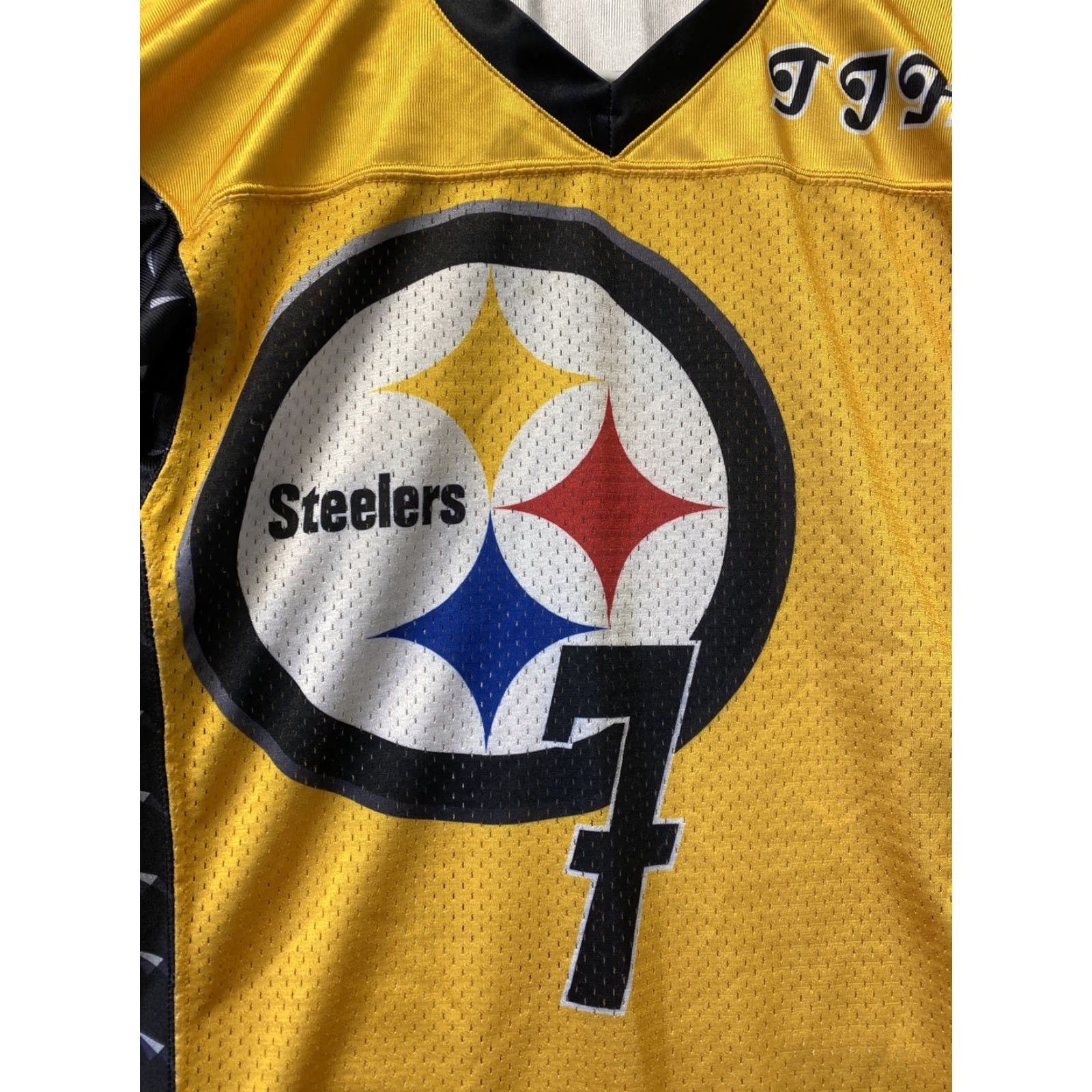 Logo 7 Unbranded Steelers jersey Yellow Logo Practice Short Sleeve Shirt S Adult/98-54 Size US S / EU 44-46 / 1 - 2 Thumbnail