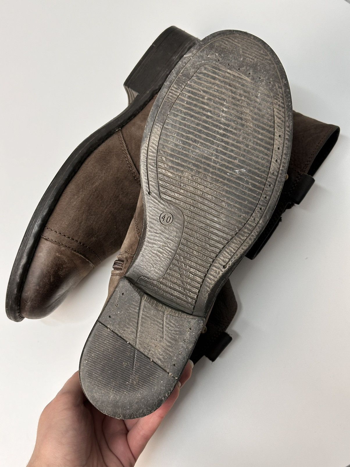 Dirk Bikkembergs RARE LEATHER BOOTS RICK OWENS STYLE AVANT-GARDE SUIDE Guidi Size US 8 / EU 41 - 12 Thumbnail