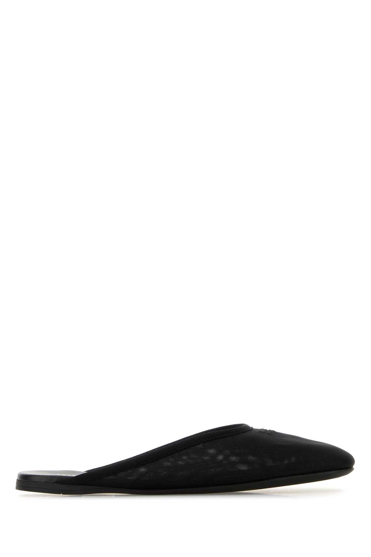Miu Miu Black Mesh Slippers Size US 8 / IT 38 - 1 Thumbnail
