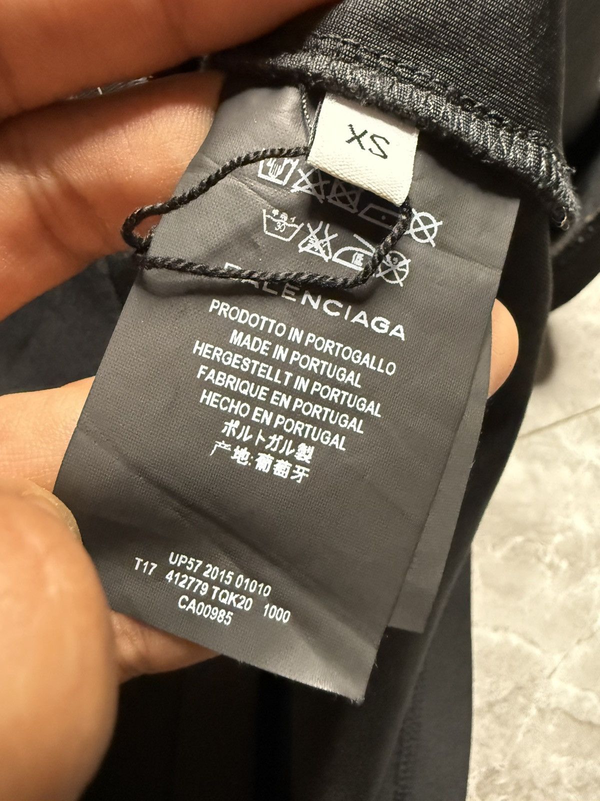 Balenciaga Balenciaga A/W 15 Fake Pocket Neoprene Polo Size US XS / EU 42 / 0 - 7 Thumbnail