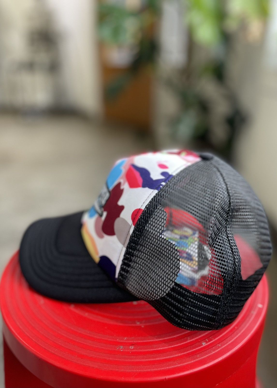 Bape BAPE x KidSuper Sta Logo Rhinestone Trucker Cap Size ONE SIZE - 3 Thumbnail