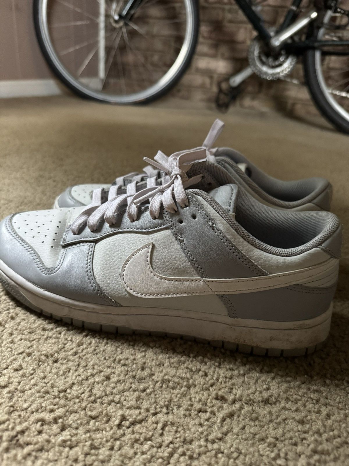 Nike Nike Dunk Low Grey Wolf Fog Size US 9.5 / EU 42-43 - 8 Thumbnail
