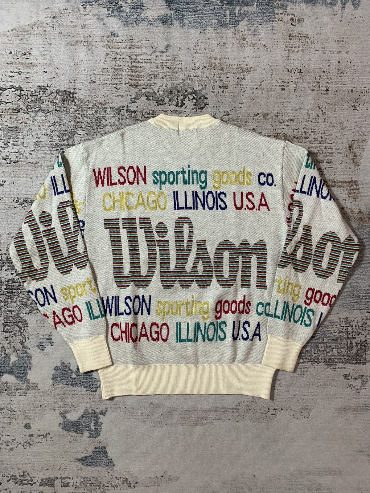 Designer × Vintage × Wilson Vintage Wilson Rare Item Knit Sweater Size US M / EU 48-50 / 2 - 2 Thumbnail